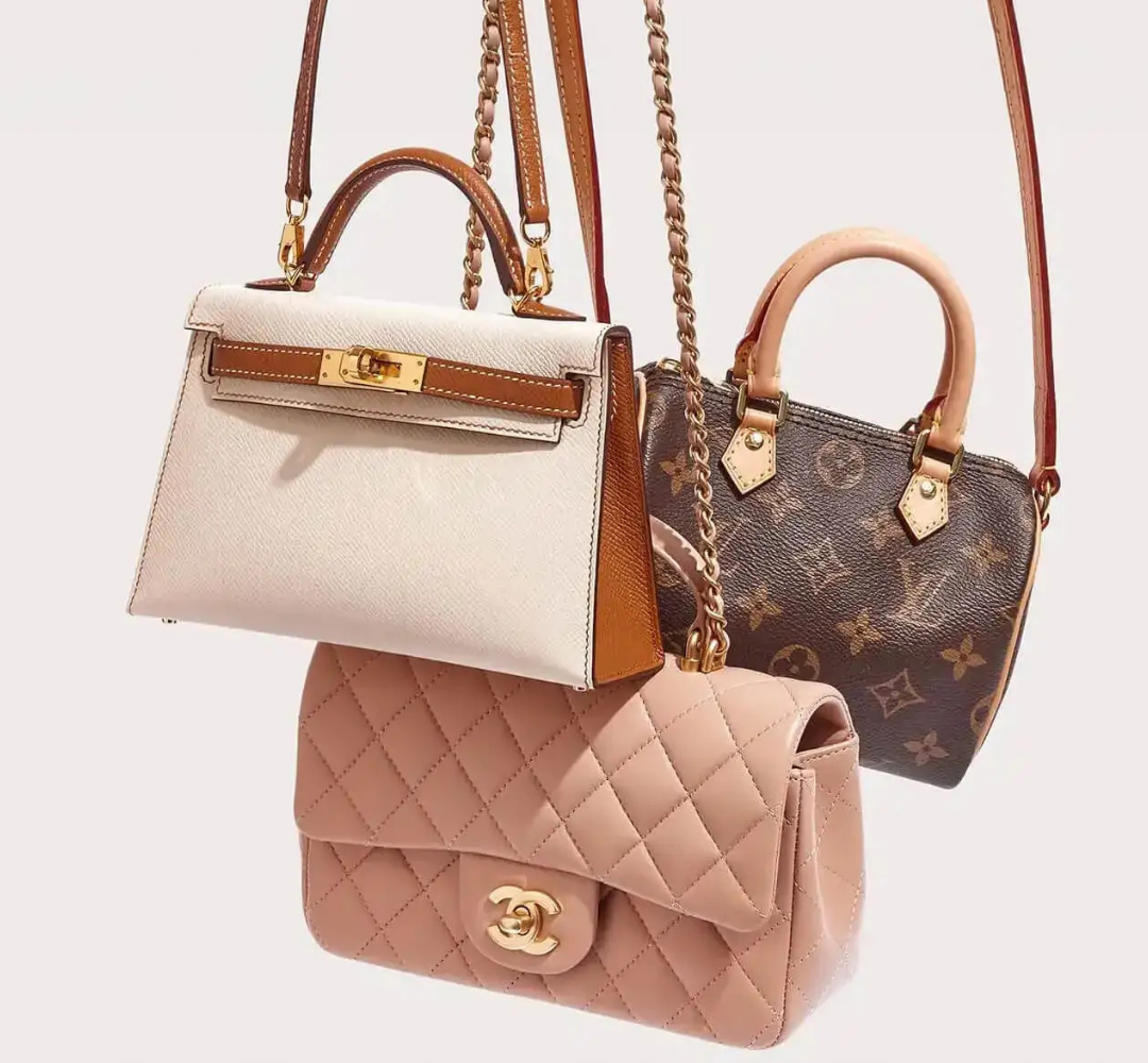 Pre-owned and vintage designer bags from different periods