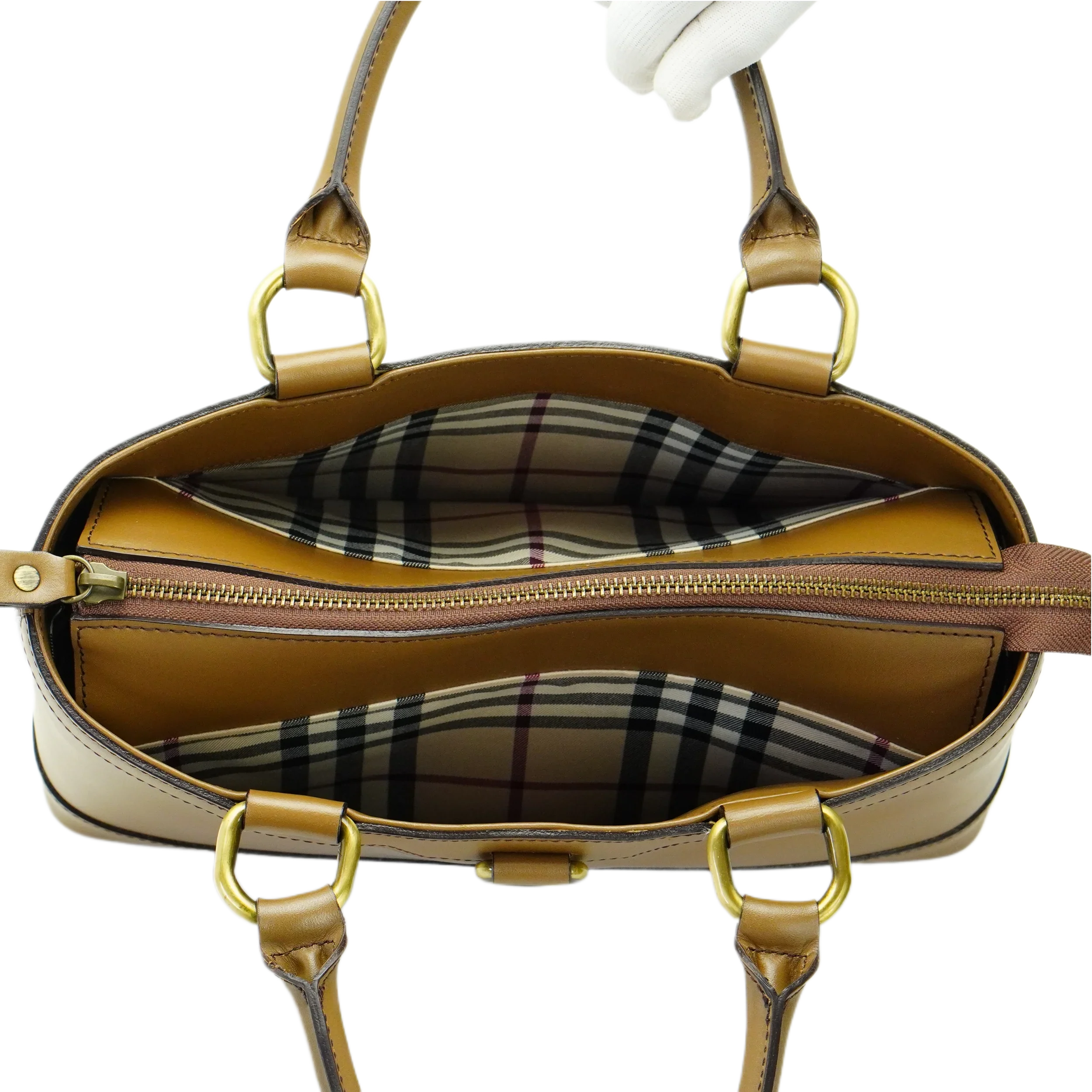 Burberry Handbag Leather Brown - Lost Designer