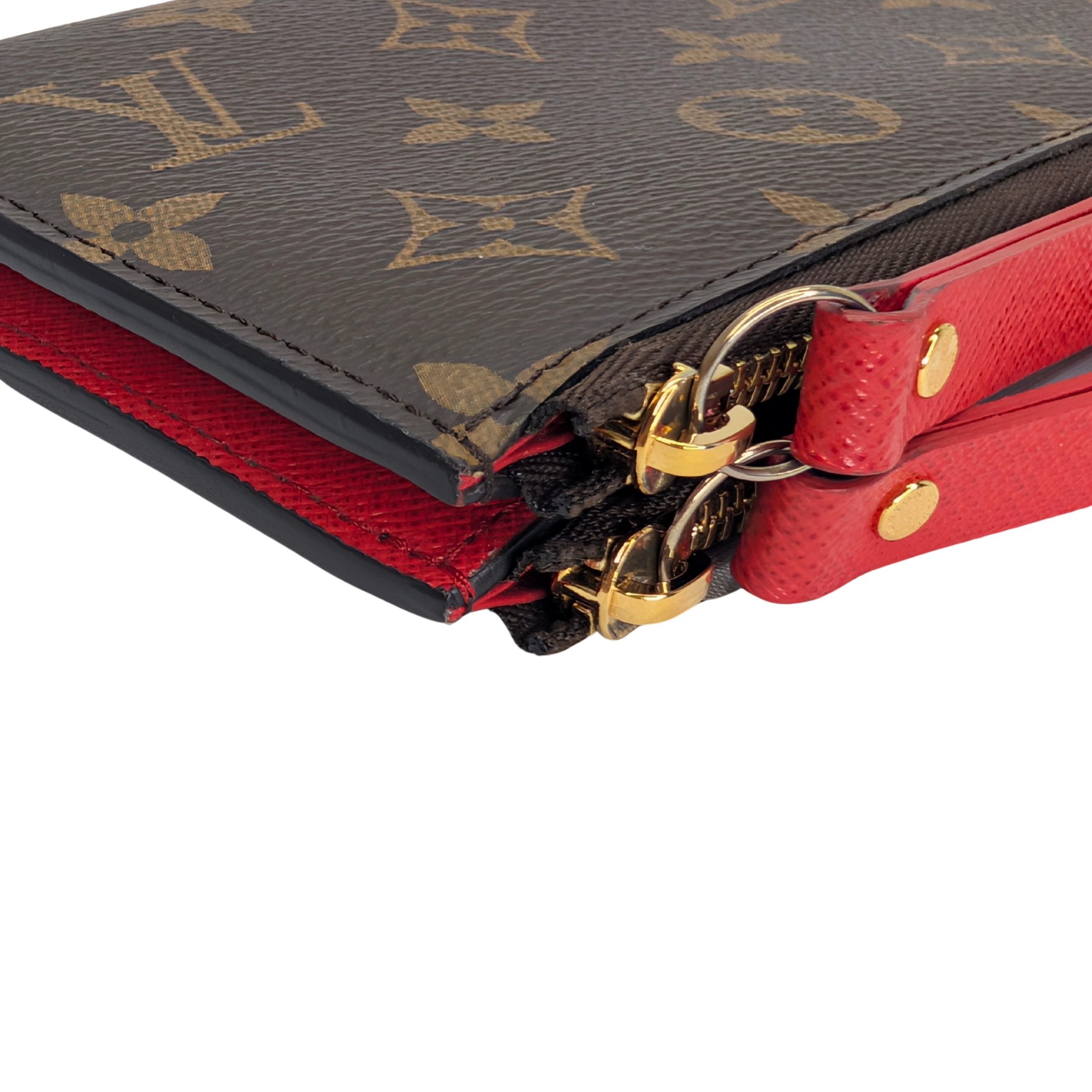 محفظة Adele من Louis Vuitton بقماش Monogram بلون Coquelicot