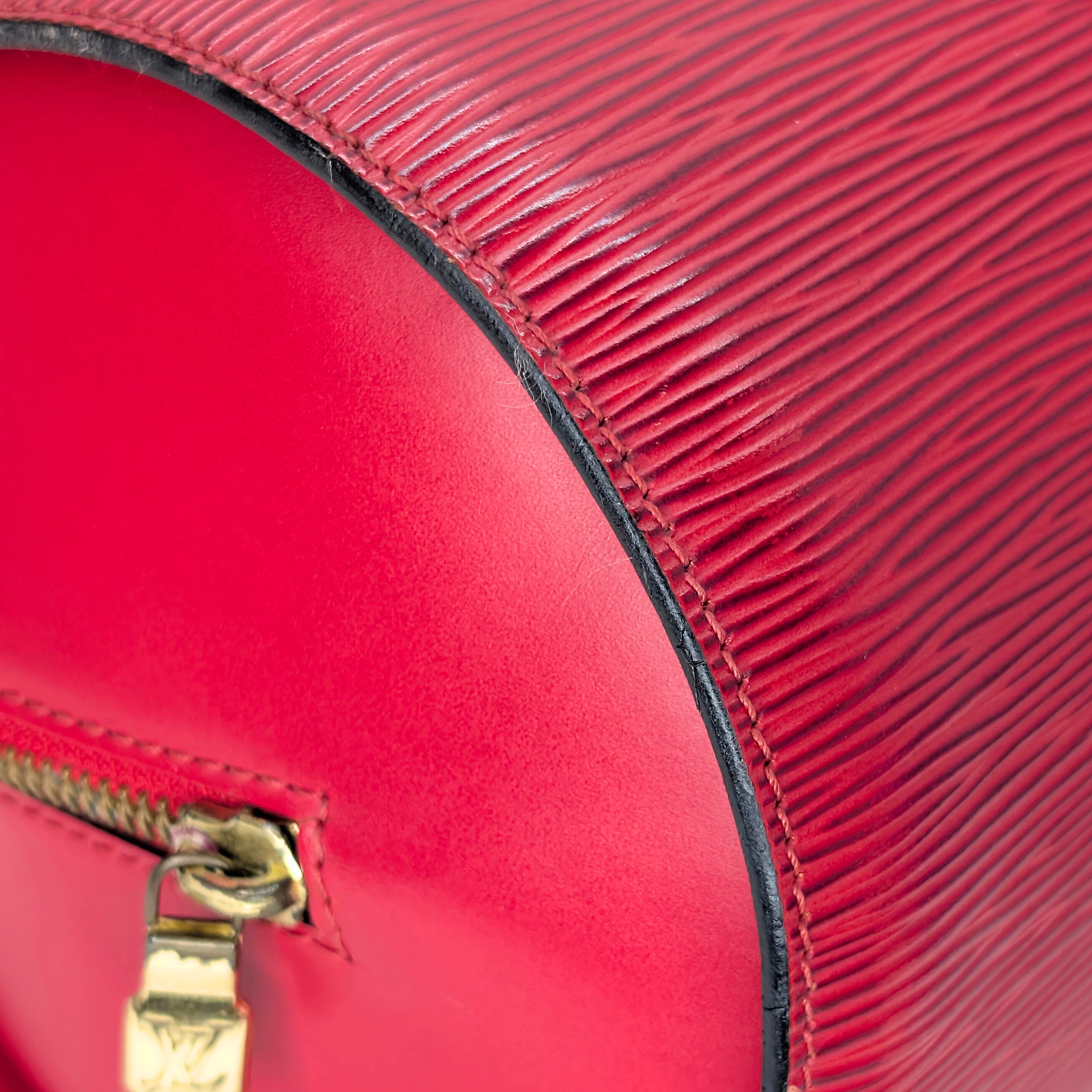 Louis Vuitton Epi Soufflot Red Handbag