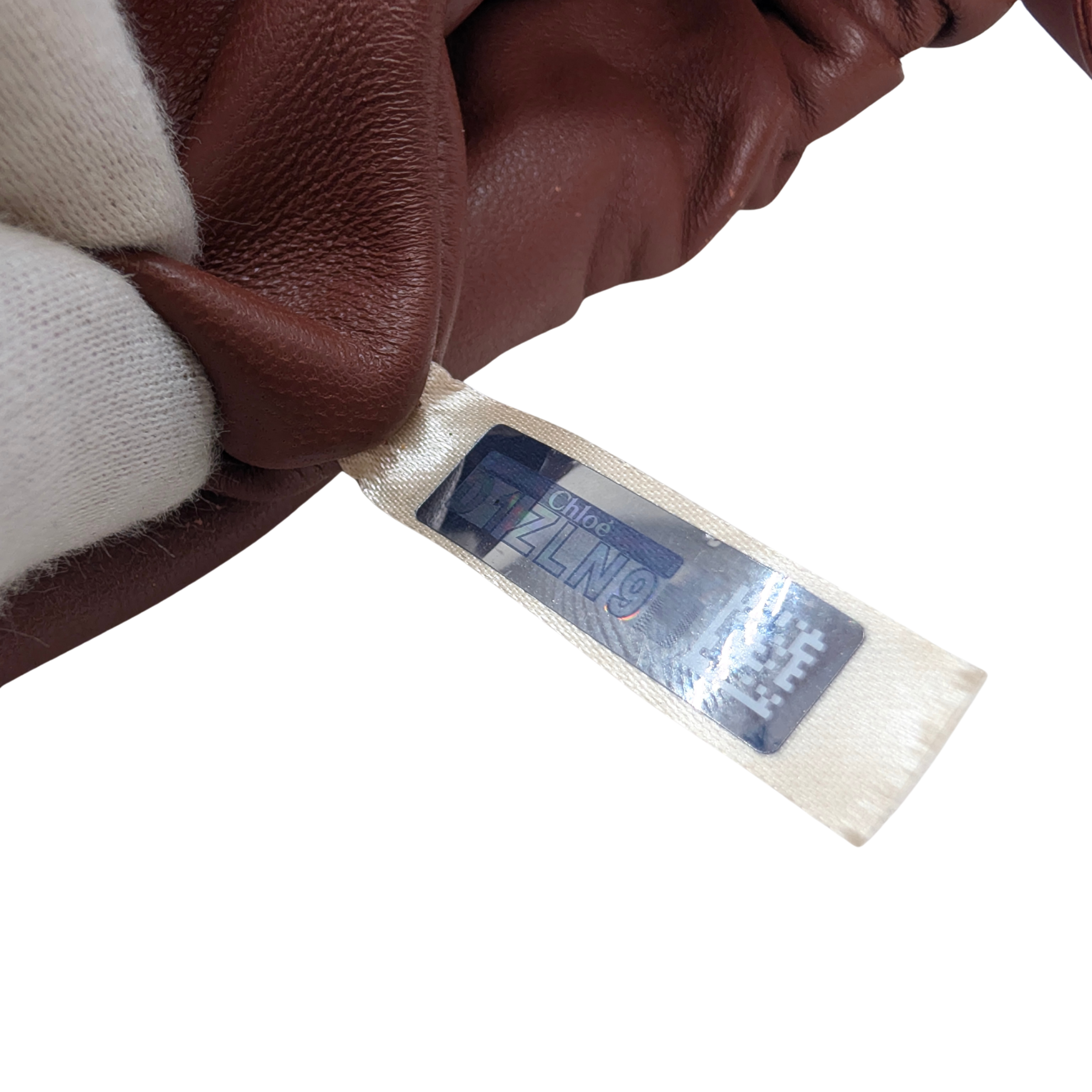 حقيبة كتف جلدية بني طراز Chloé Mate Gusset