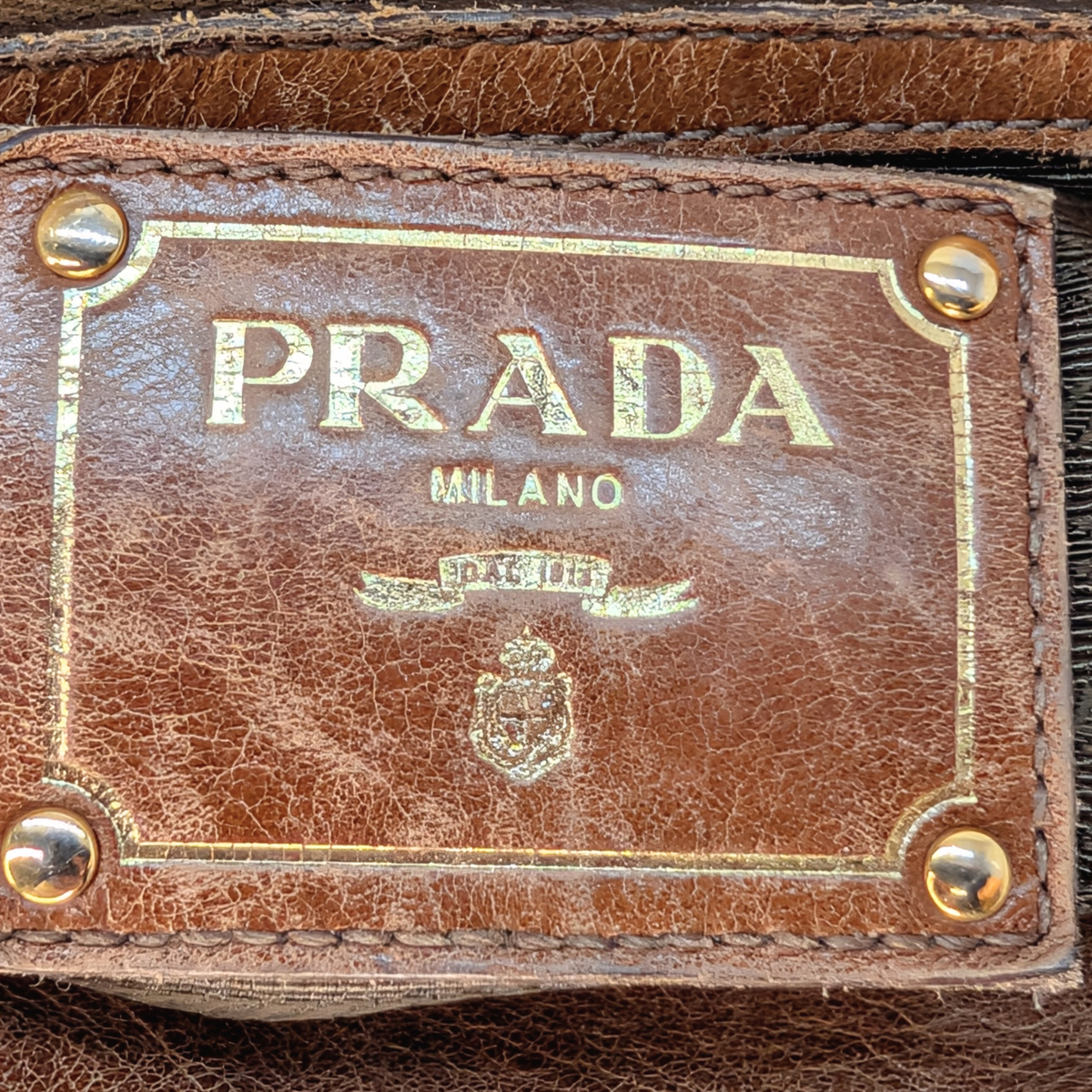 Prada Vitello Leather Crossbody Bag