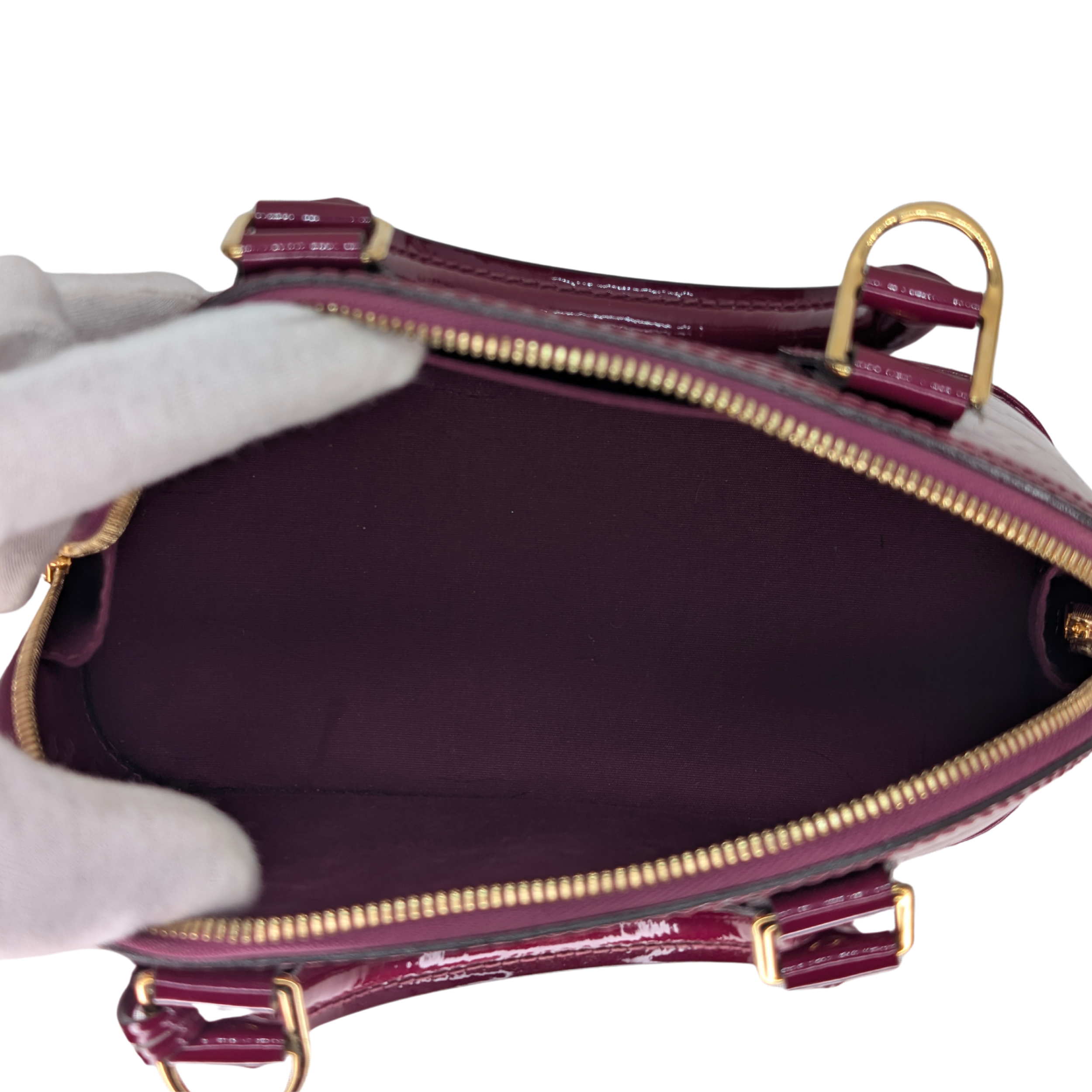 Louis Vuitton Alma BB Monogram Vernis أرجواني