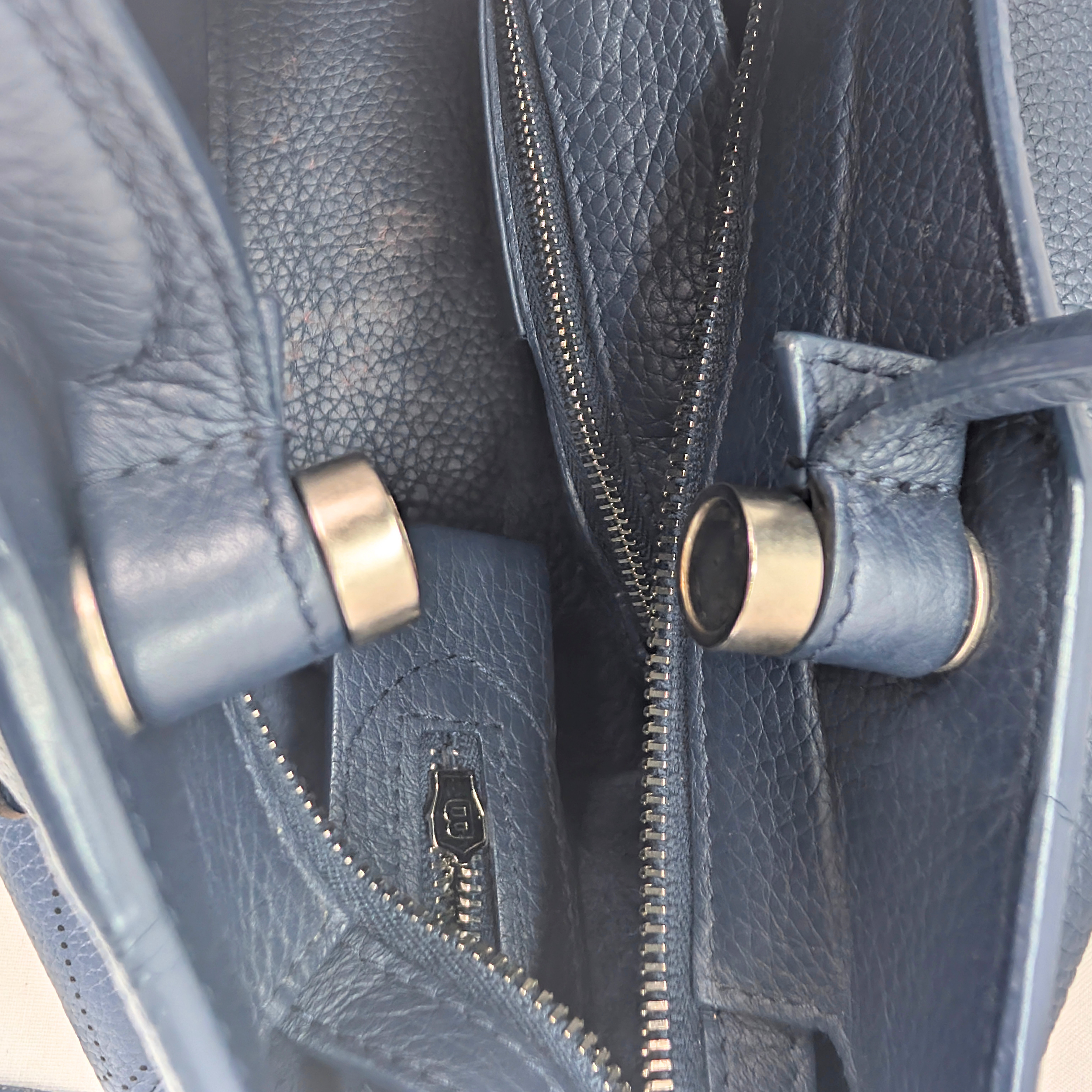 Balenciaga City Blackout Stud-Free Bag Navy