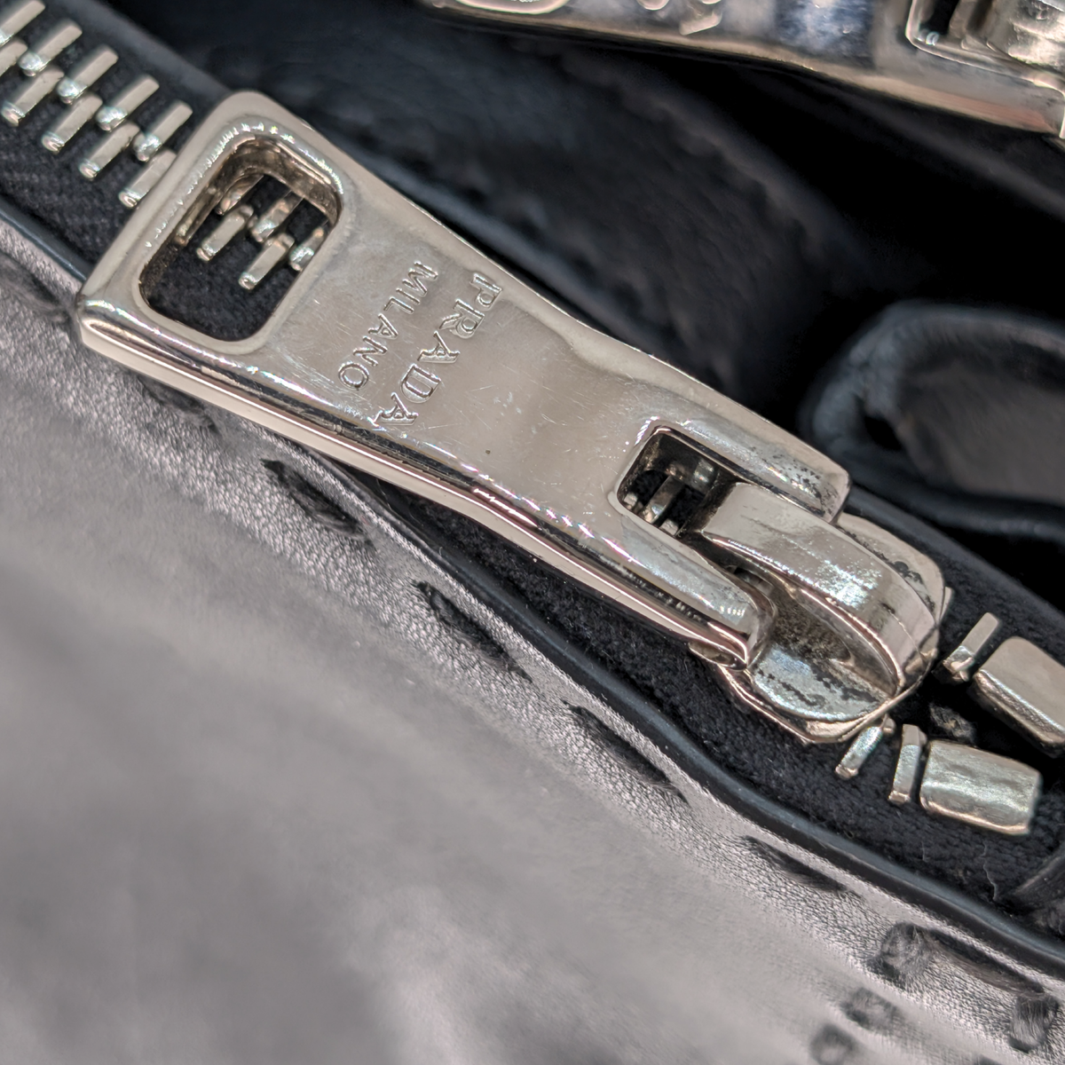 Prada City Calf Lux Galleria Handbag Black