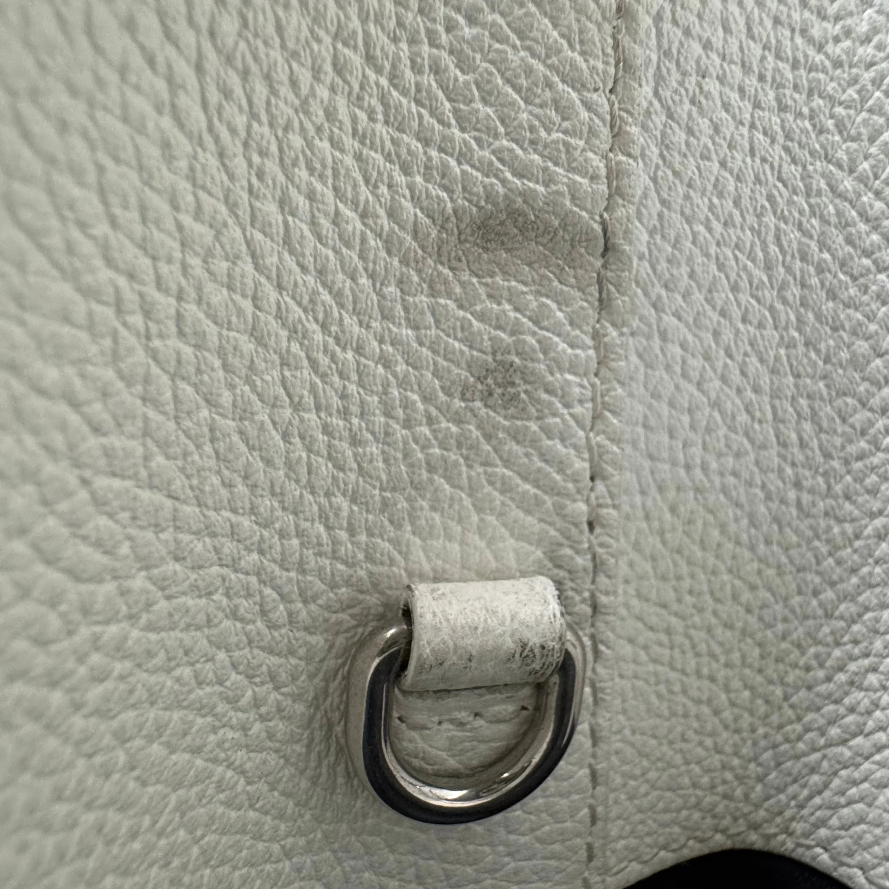 Balenciaga Ville XXS Shoulder Leather Bag w Strap White - Lost Designer