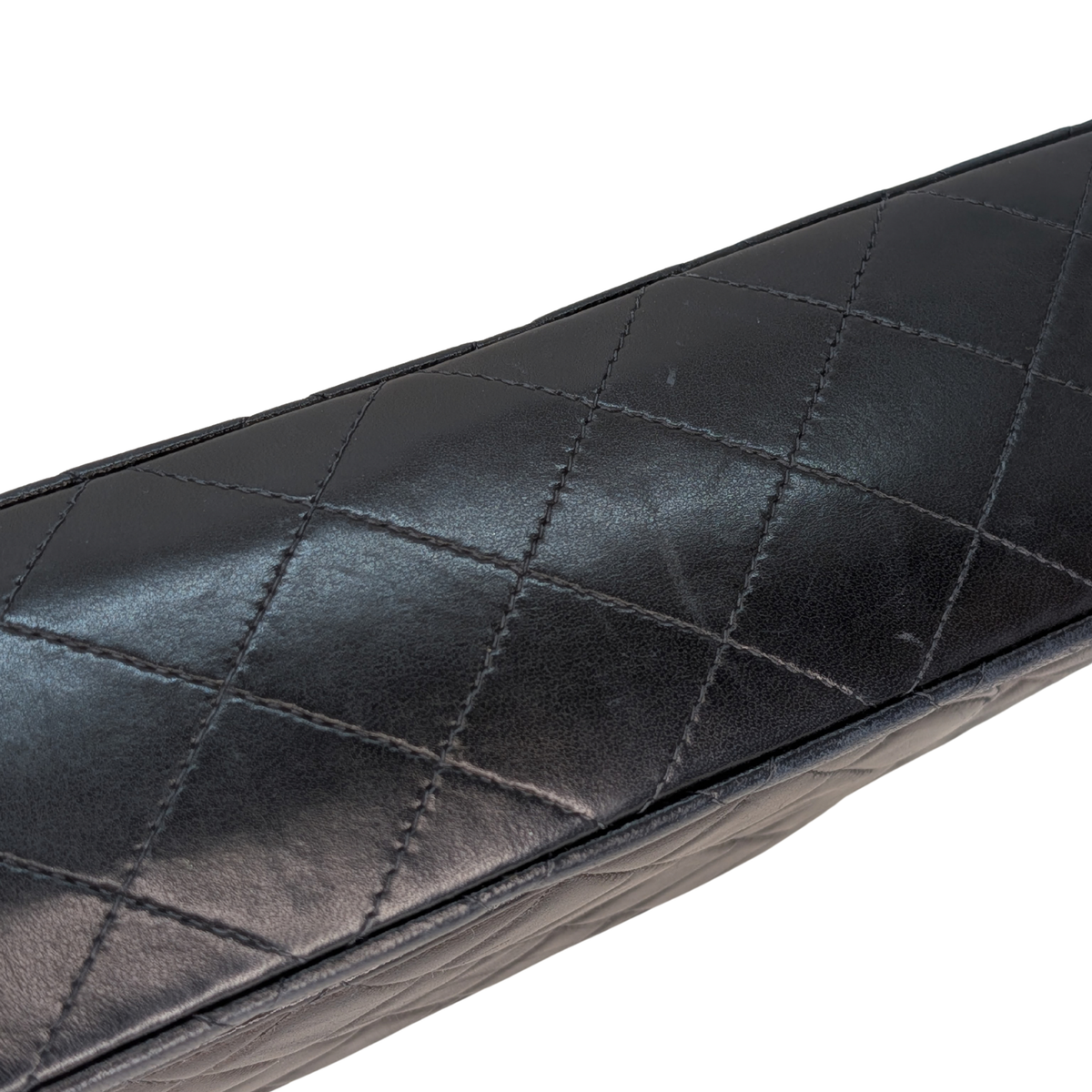 Chanel Vintage Classic Double Flap Medium Lambskin Black