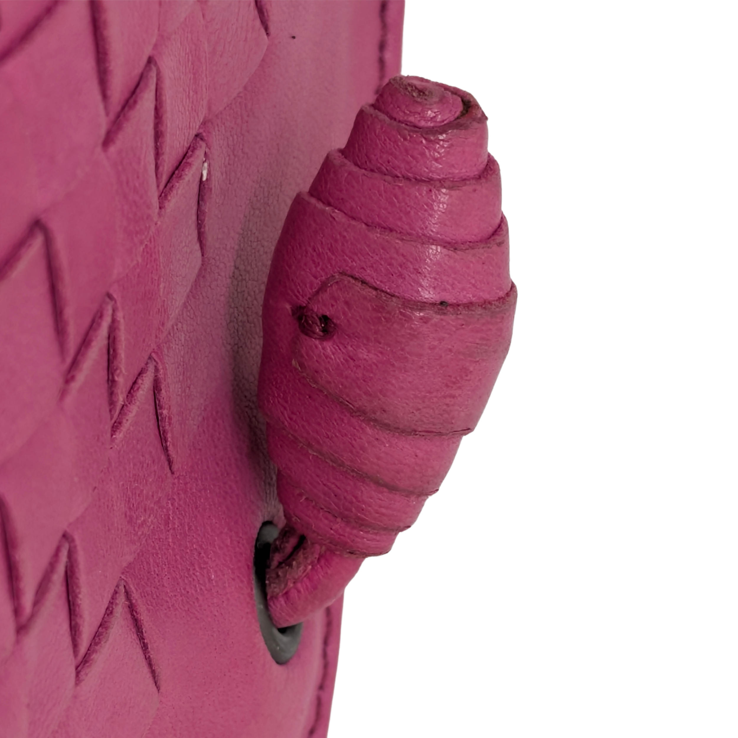 Bottega Veneta Pochette Intrecciato Pink
