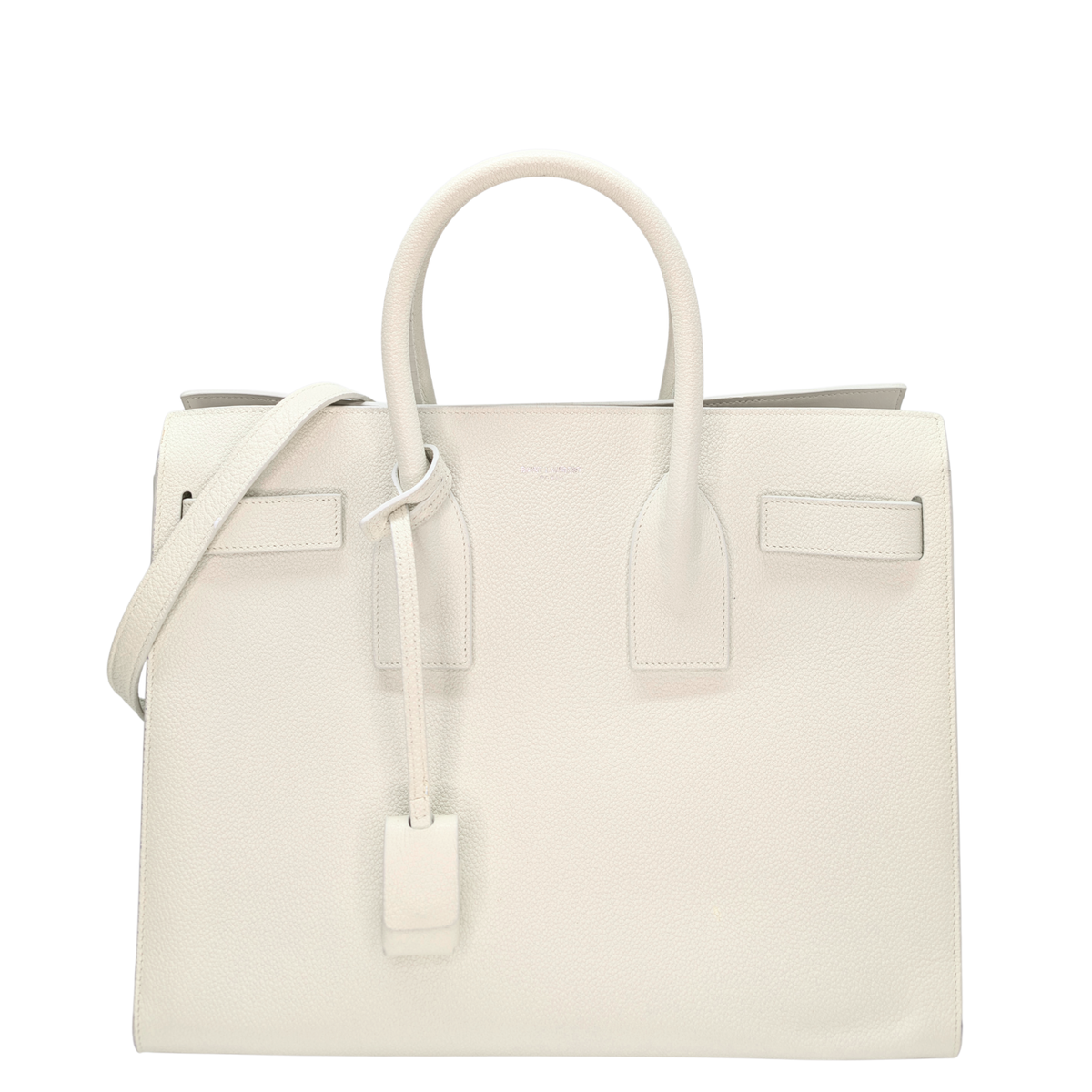 سان لوران ساك دو جور جلد أبيض