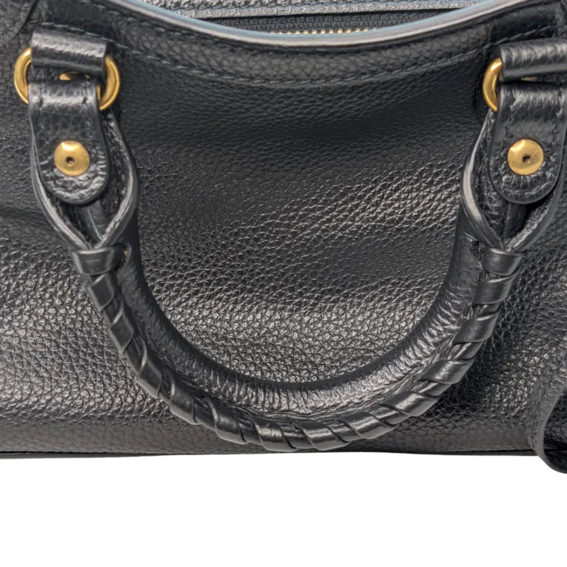 Balenciaga Neo Classic Gold Hardware Mini City Black - Lost Designer
