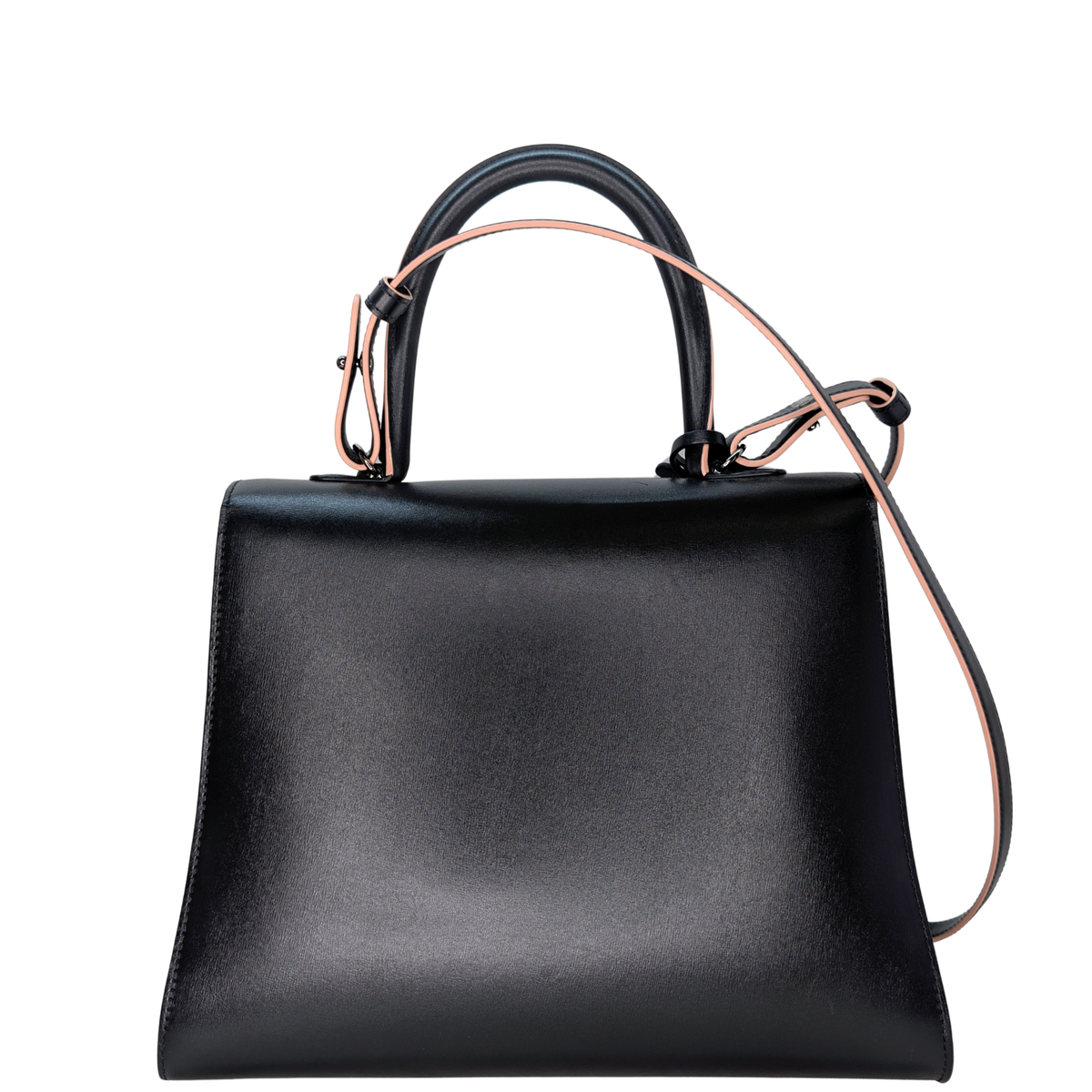 Delvaux Brillant MM Shoulder Bag Black