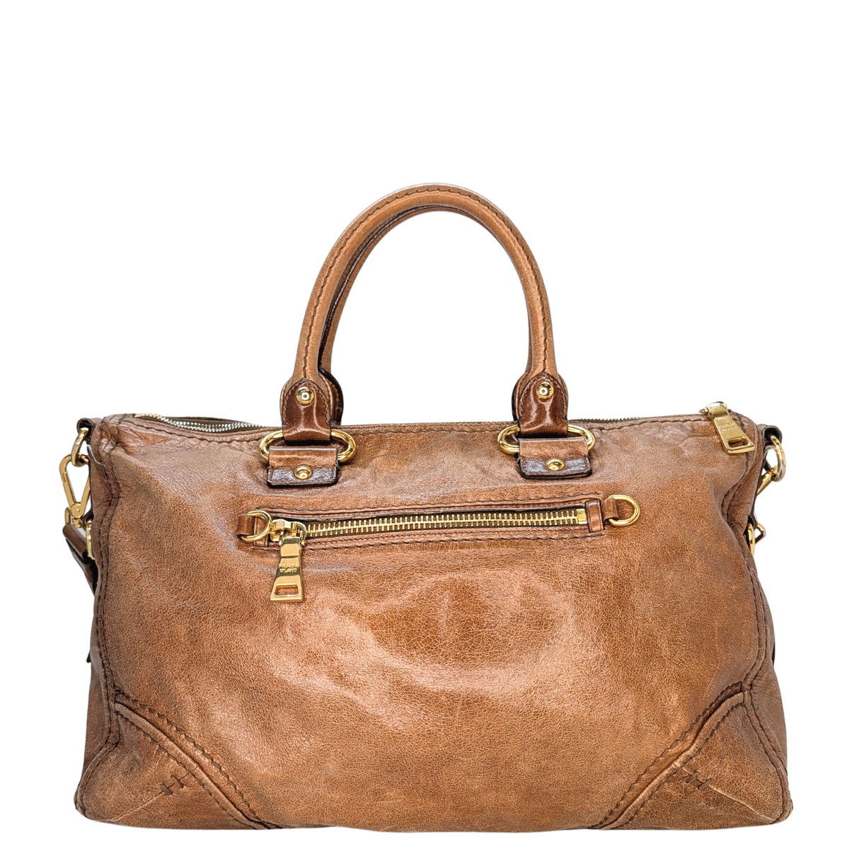 Prada Vitello Leather Crossbody Bag