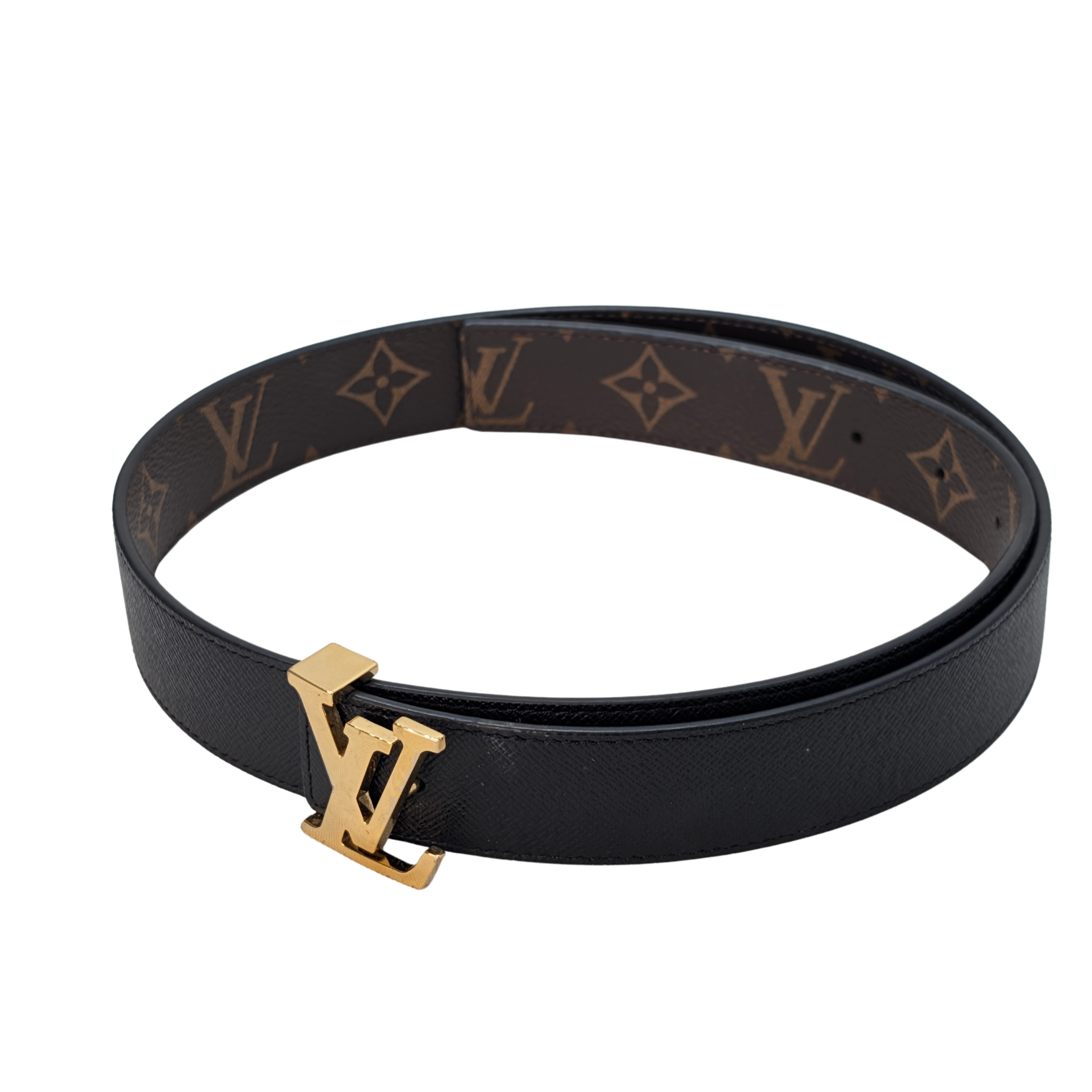 حزام Louis Vuitton LV Initiales القابل للعكس مقاس 30 مم بنقشة Monogram