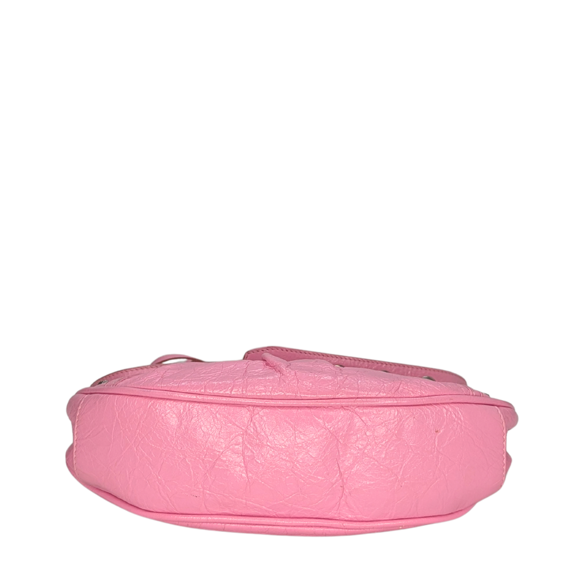 Balenciaga Leather Le Cagole Shoulder Bag XS Pink