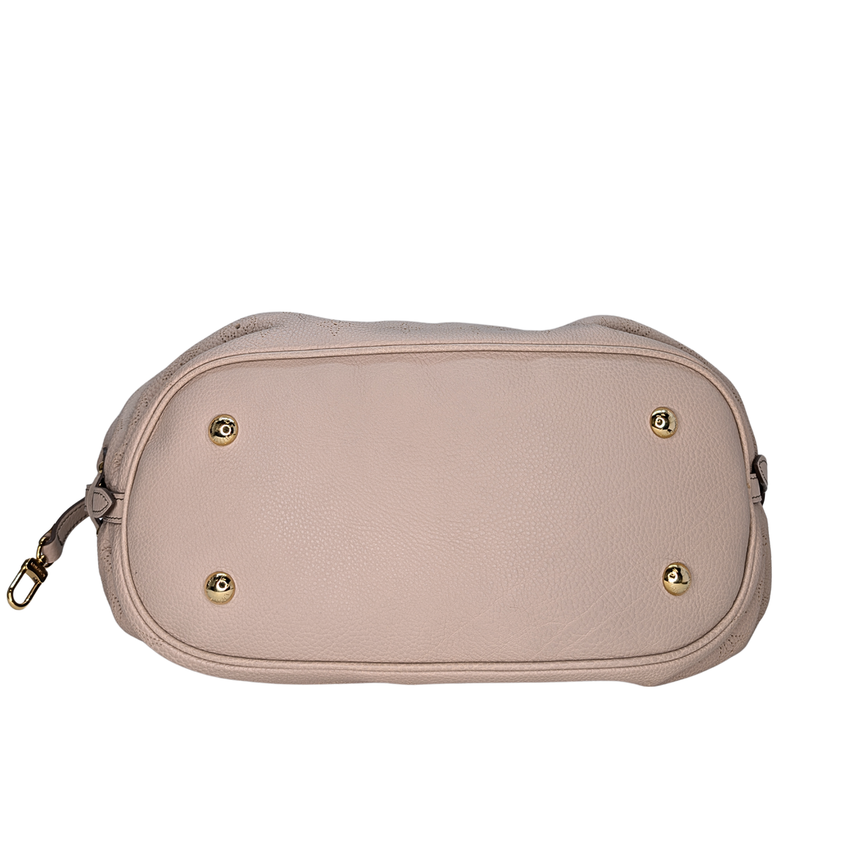 Louis Vuitton Mahina Beige L Hobo Bag Beige