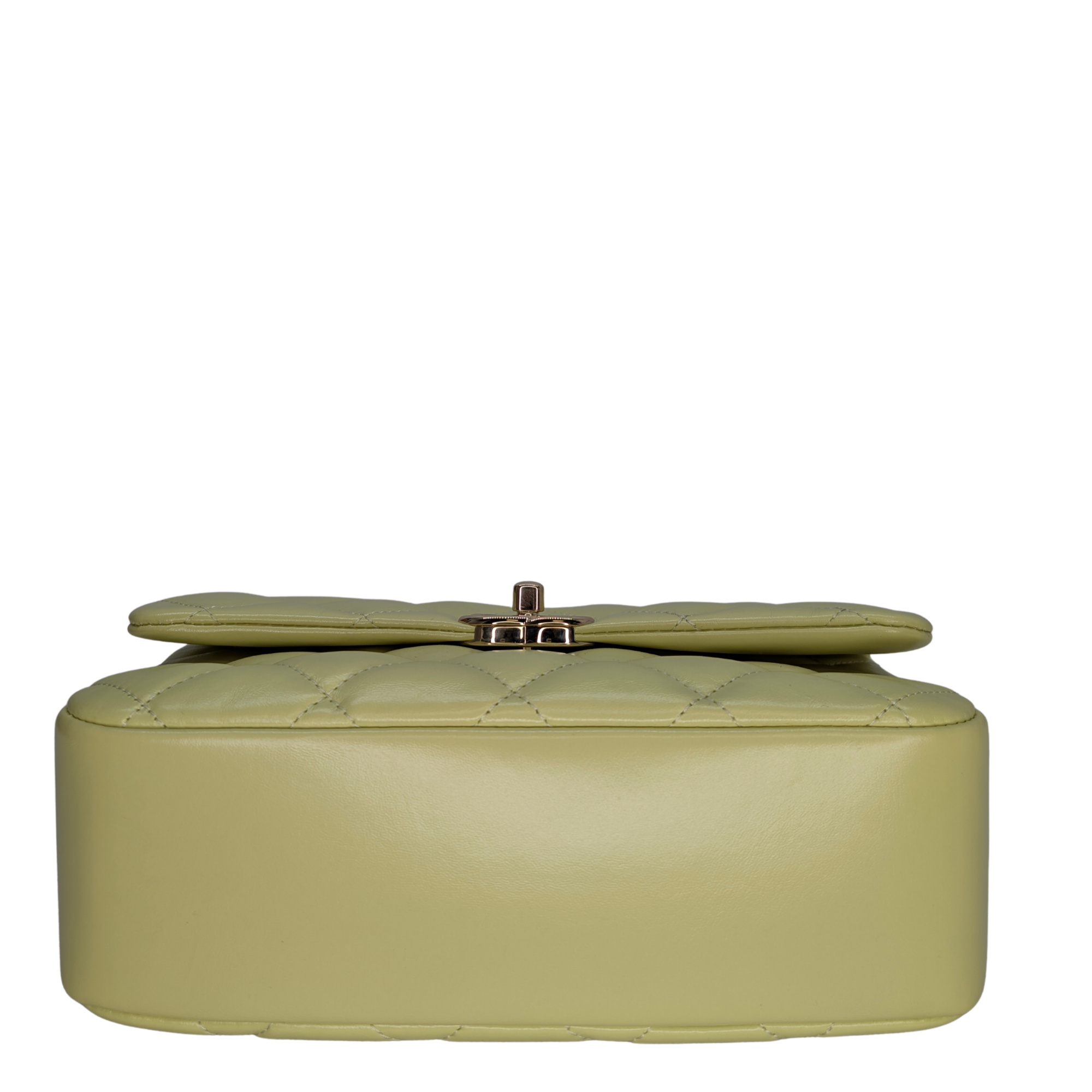 Chanel Mini Rectangular Top Handle Flap Bag Yellow