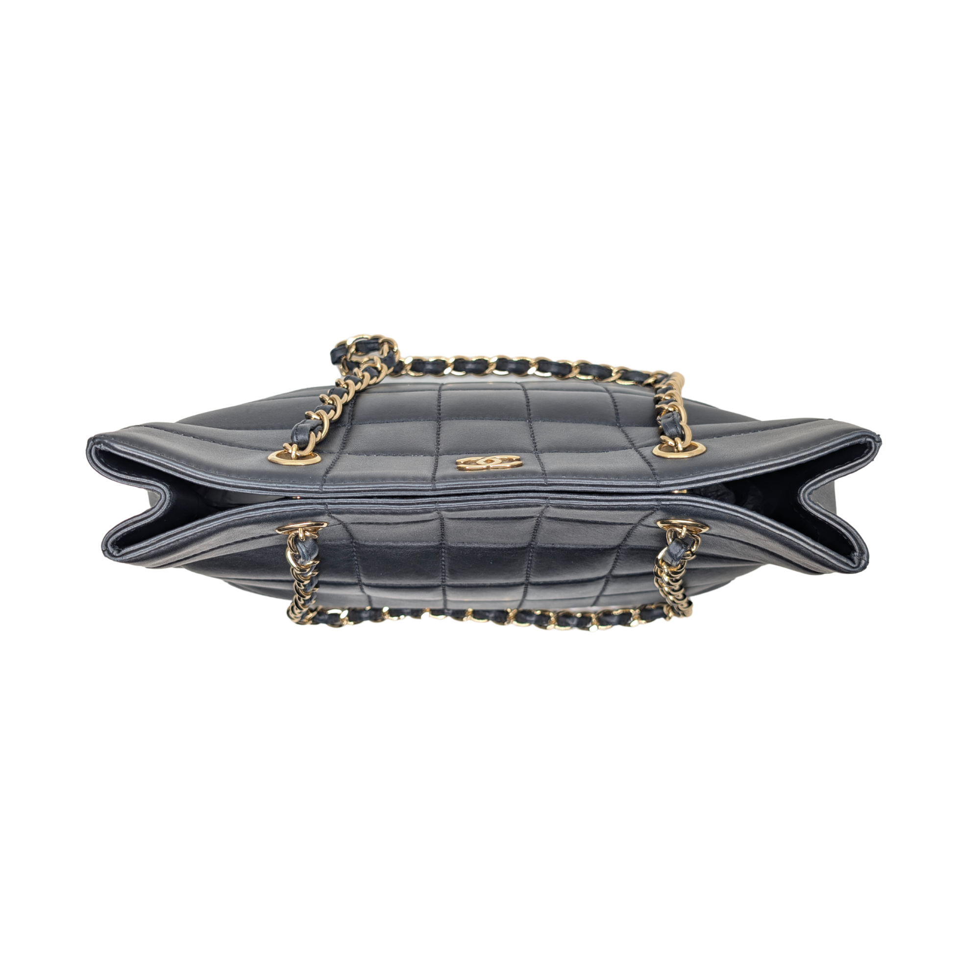 Chanel Chocolate Bar Grand Shopping Tote Black