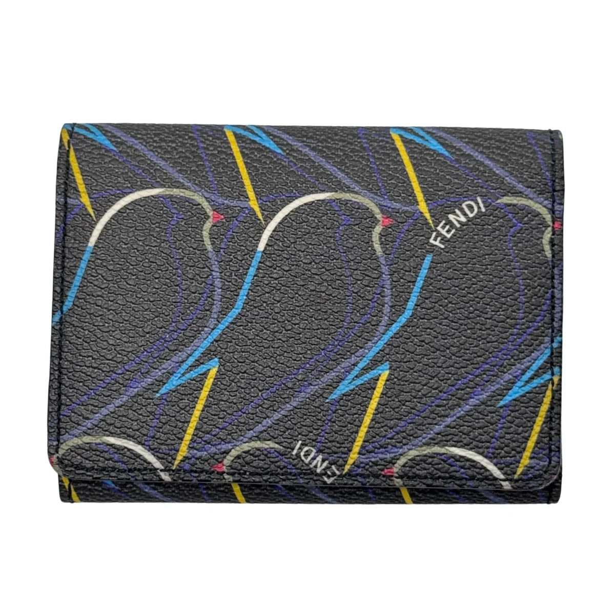 Fendi Vitello Elite Qutweet Compact Wallet - Lost Designer