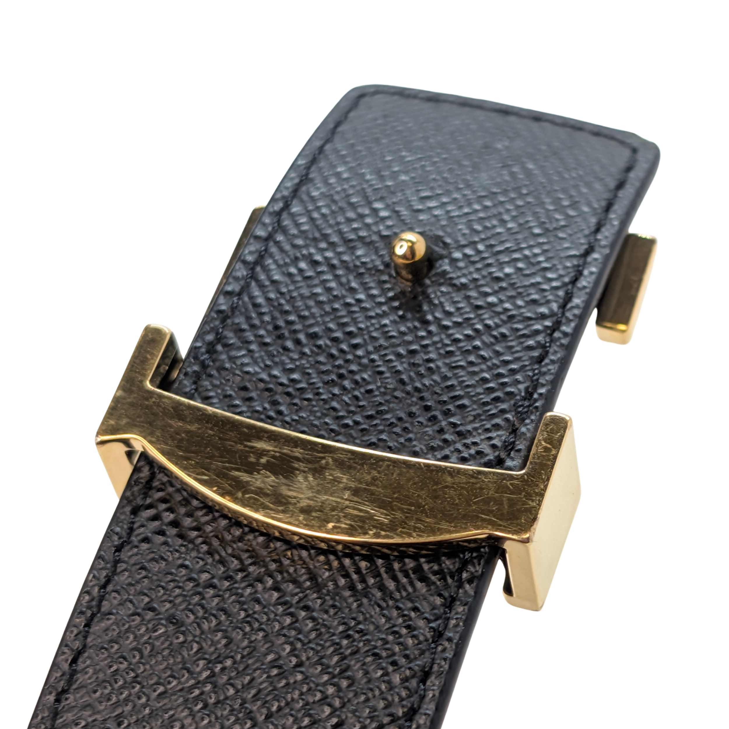 حزام Louis Vuitton LV Initiales القابل للعكس مقاس 30 مم بنقشة Monogram