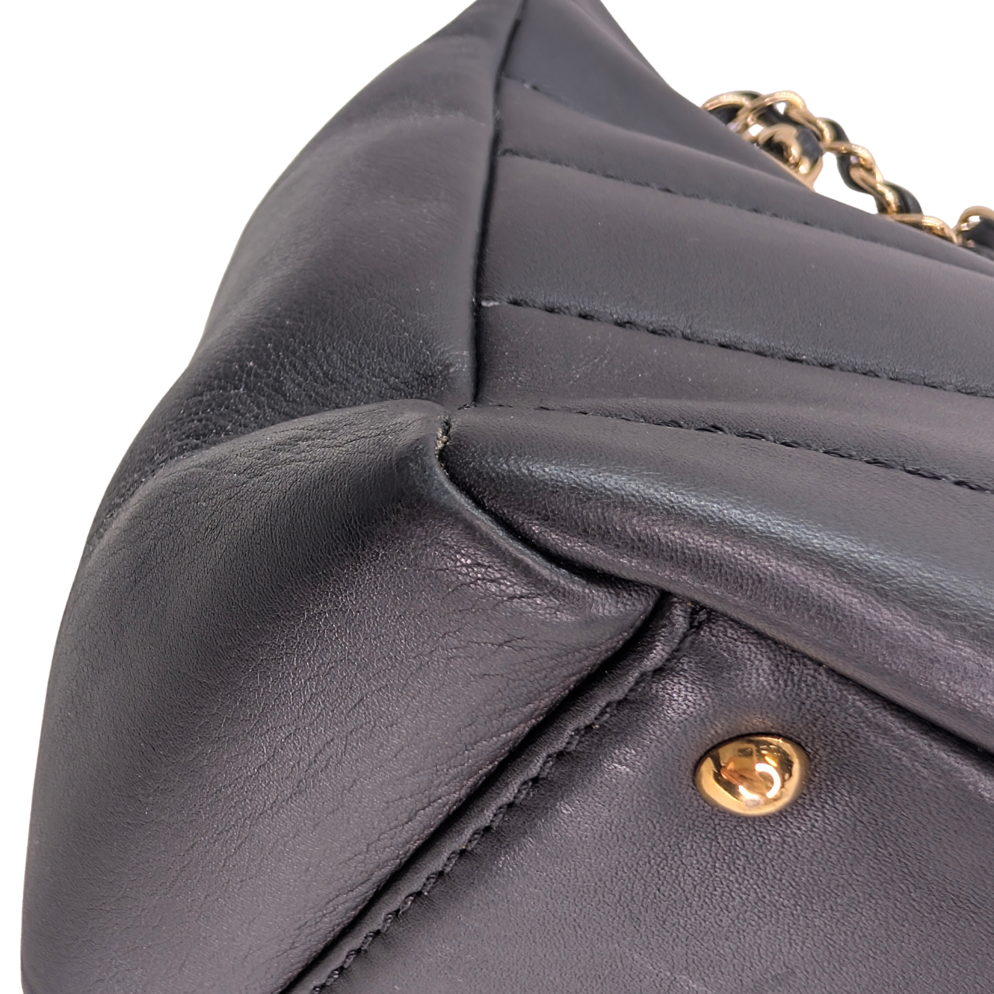 Chanel Chocolate Bar Grand Shopping Tote Black