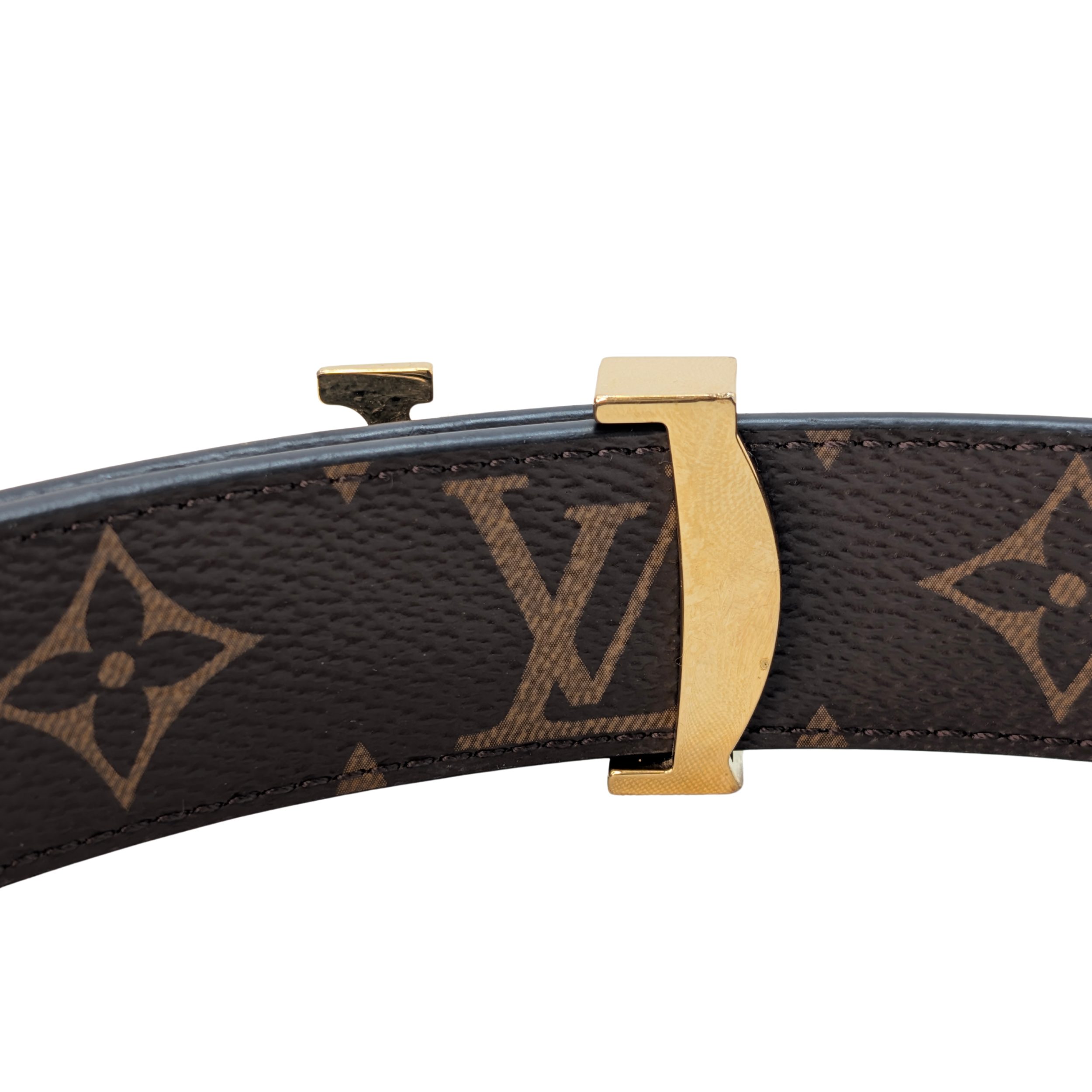 حزام Louis Vuitton LV Initiales القابل للعكس مقاس 30 مم بنقشة Monogram