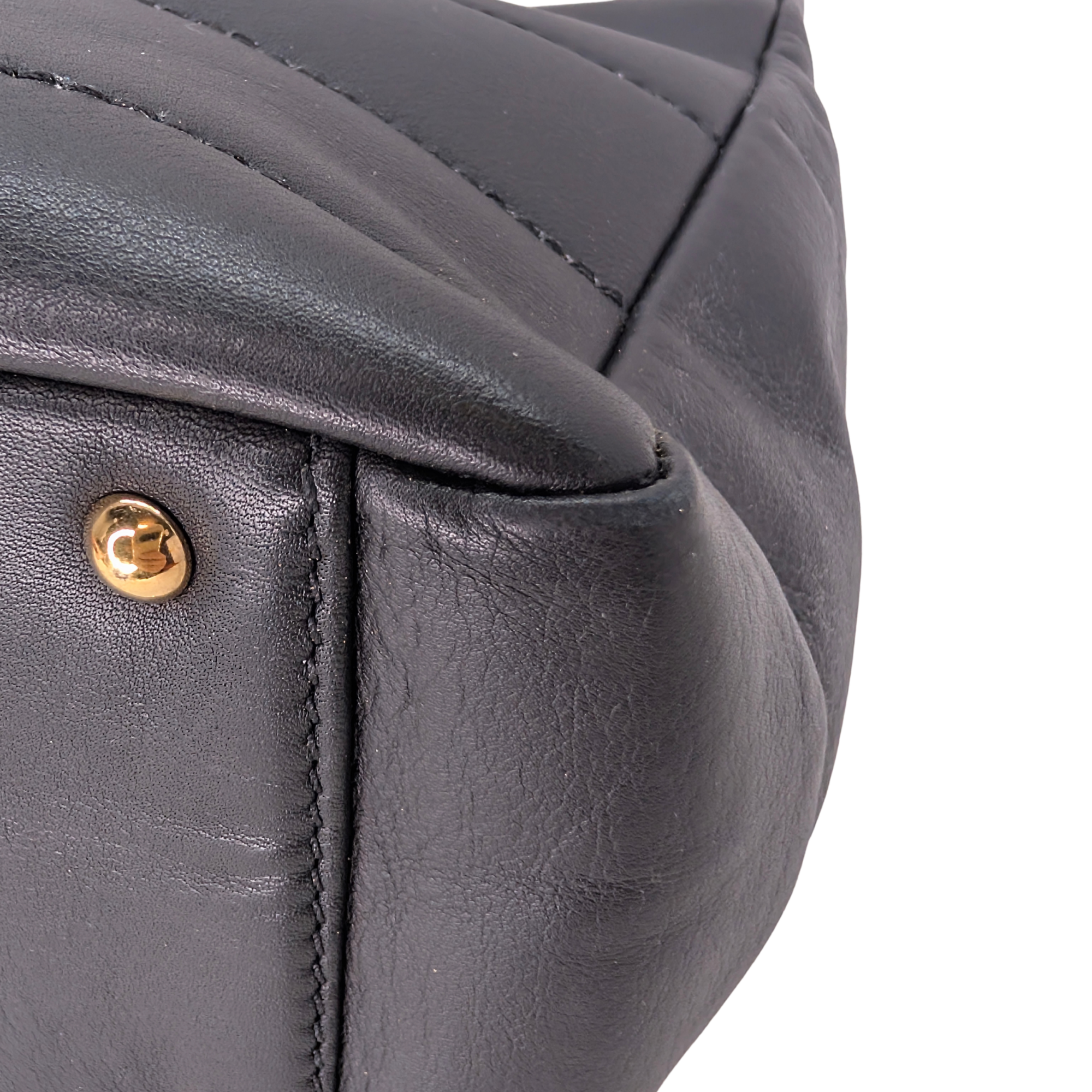 Chanel Chocolate Bar Grand Shopping Tote Black