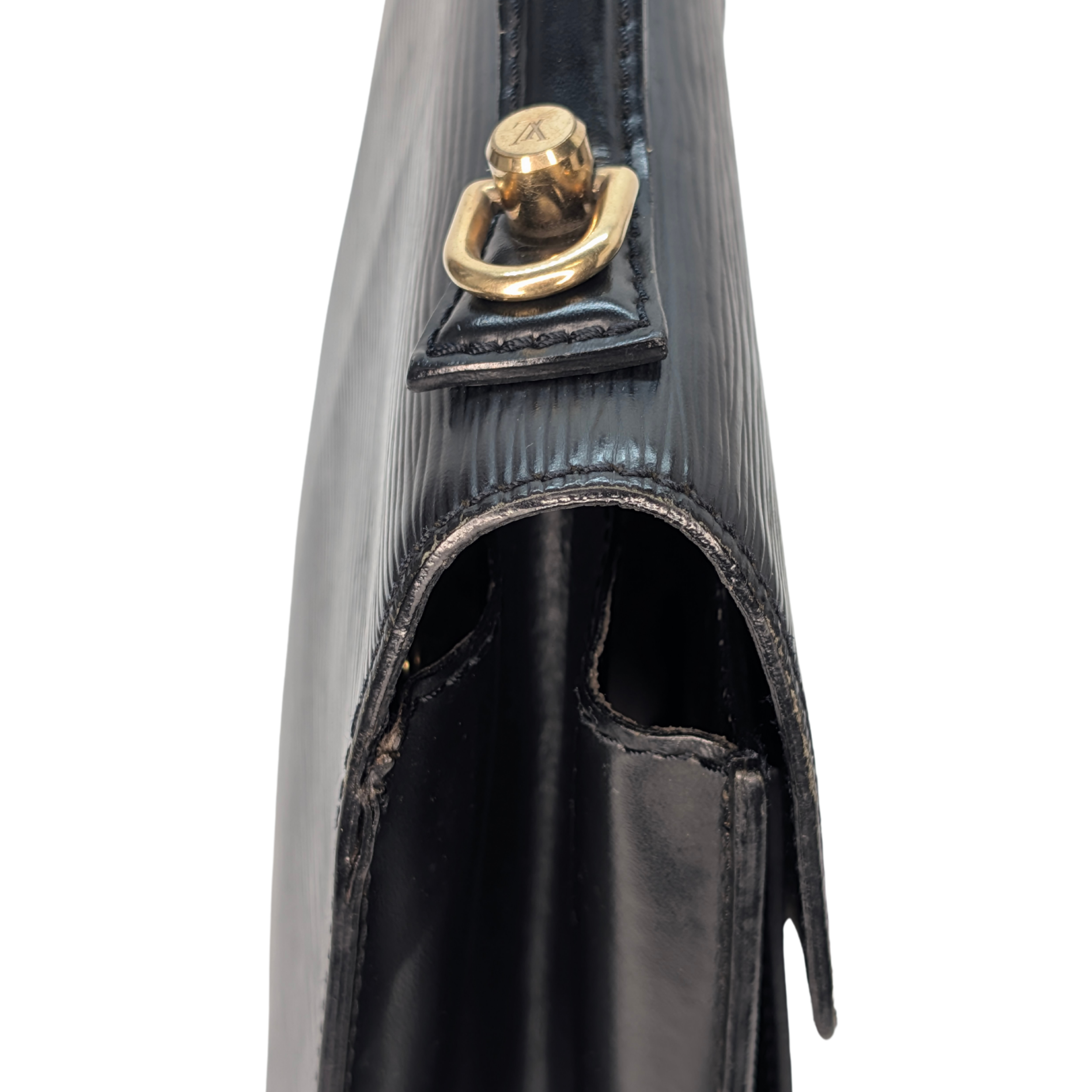 Louis Vuitton Monceau 28 Epi Bag Black