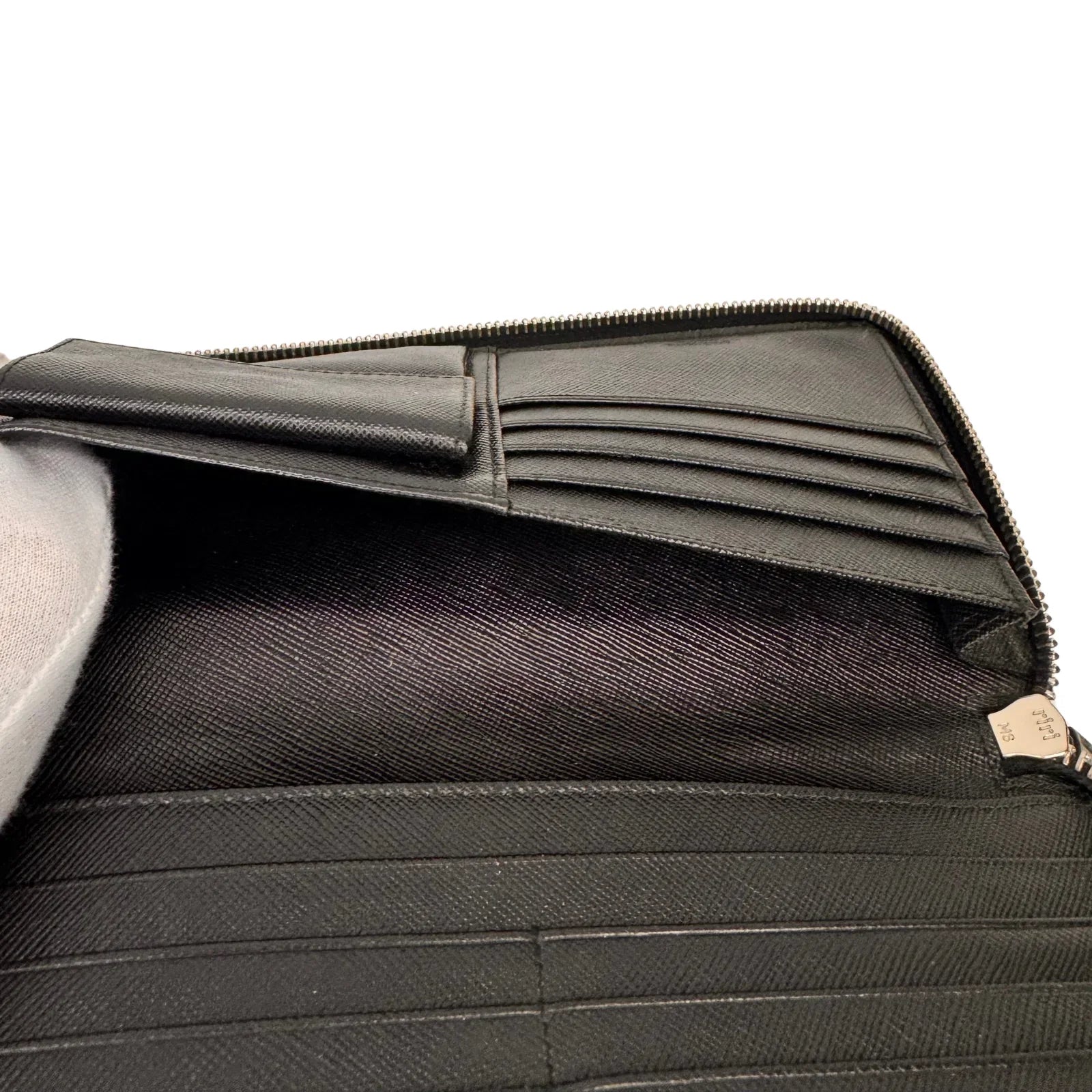 Prada Saffiano Leather Zip-Around Long Wallet – Nero Black - Lost Designer