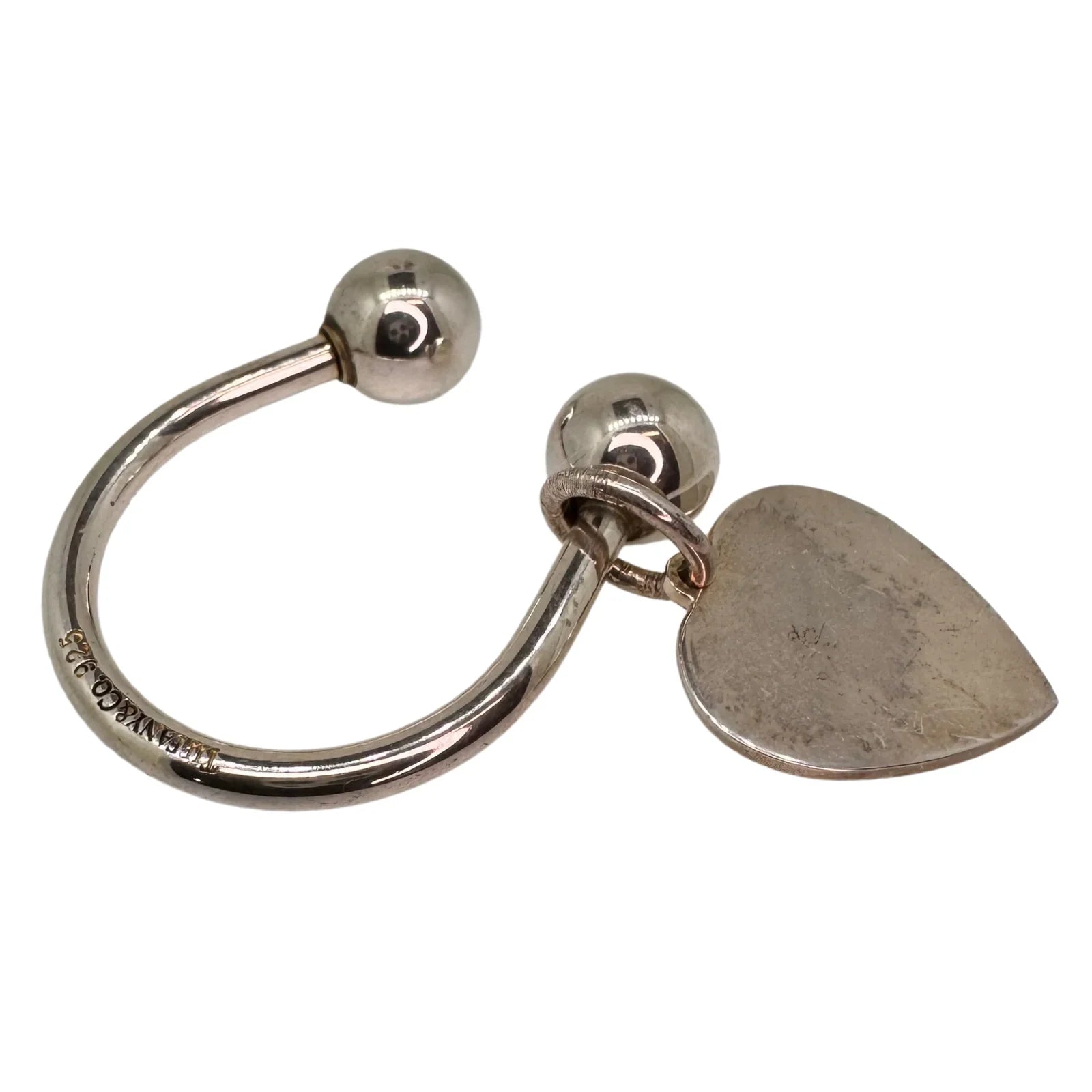Tiffany &Co. Heart Key Charm – Sterling Silver - Lost Designer