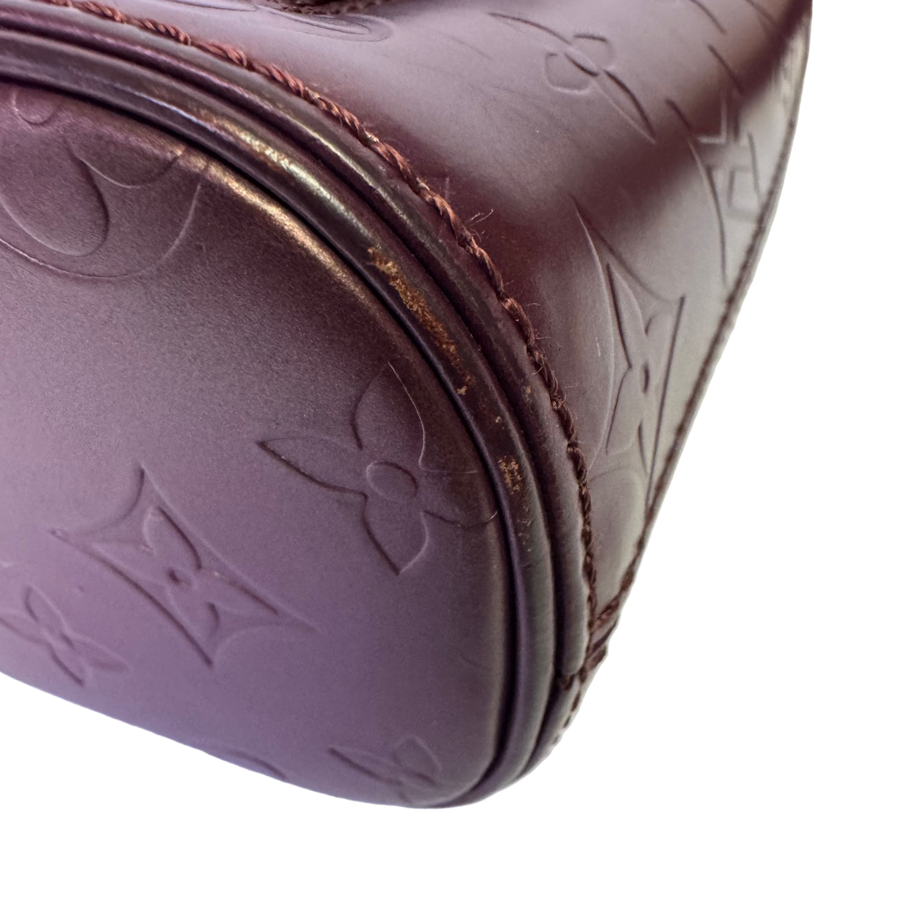 Louis Vuitton Mat Allston Shoulder Bag Vernis Leather Burgundy - Lost Designer