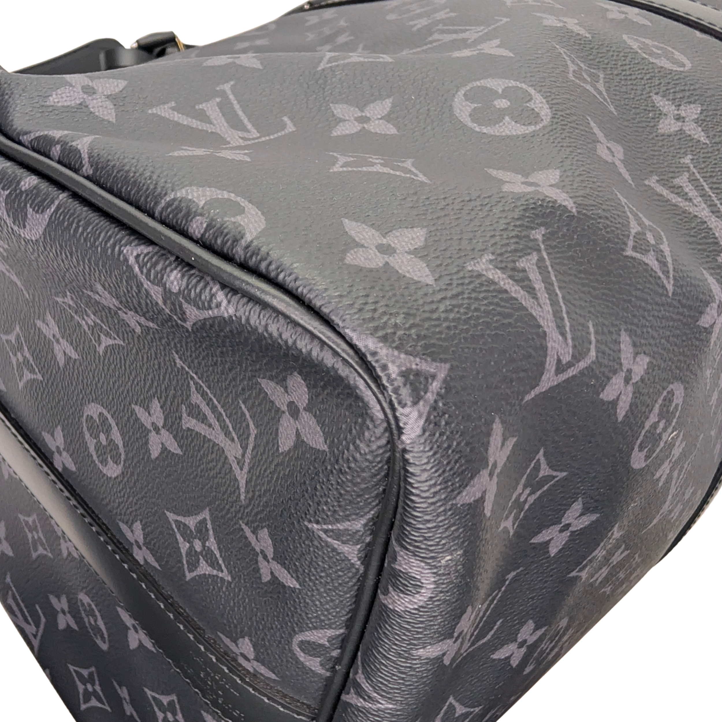 Louis Vuitton Keepall Bandoulière 55 Monogram Eclipse فحمي أسود