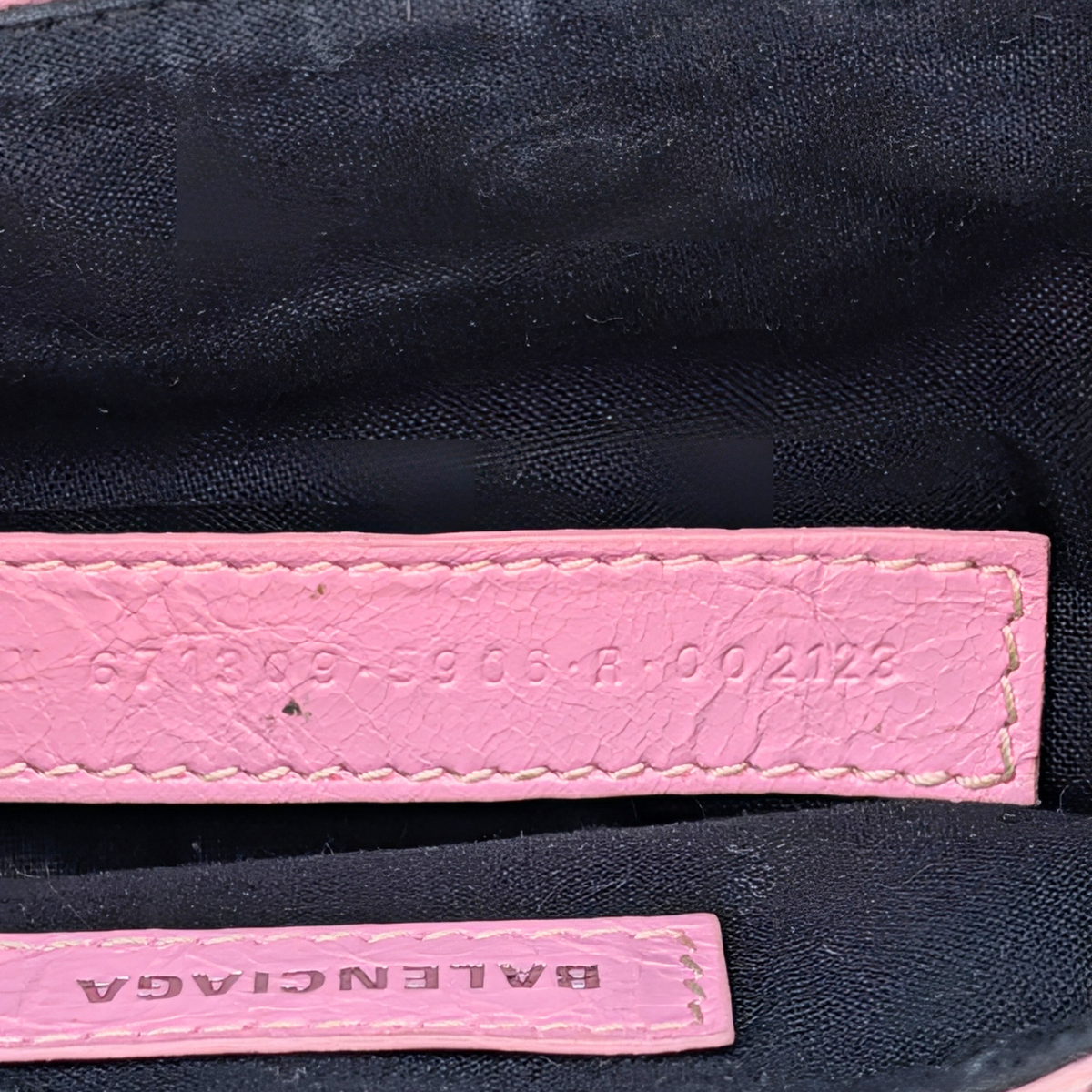 Balenciaga Leather Le Cagole Shoulder Bag XS Pink