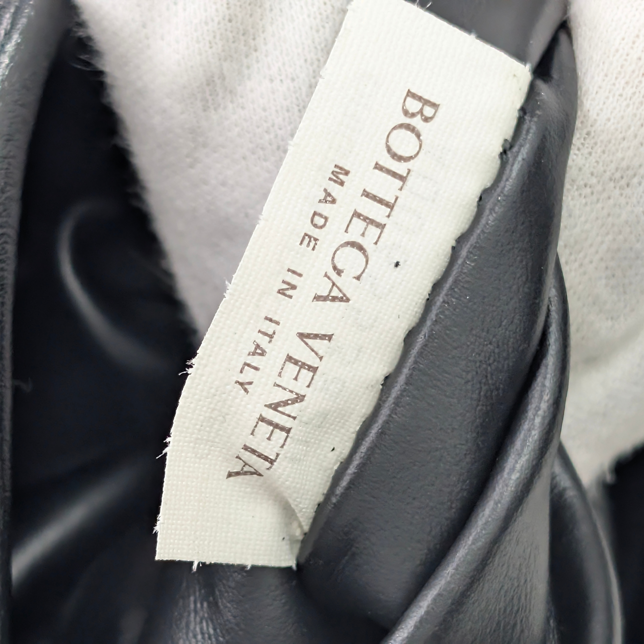 Bottega Veneta Small Hop Intrecciato Shoulder Bag Black