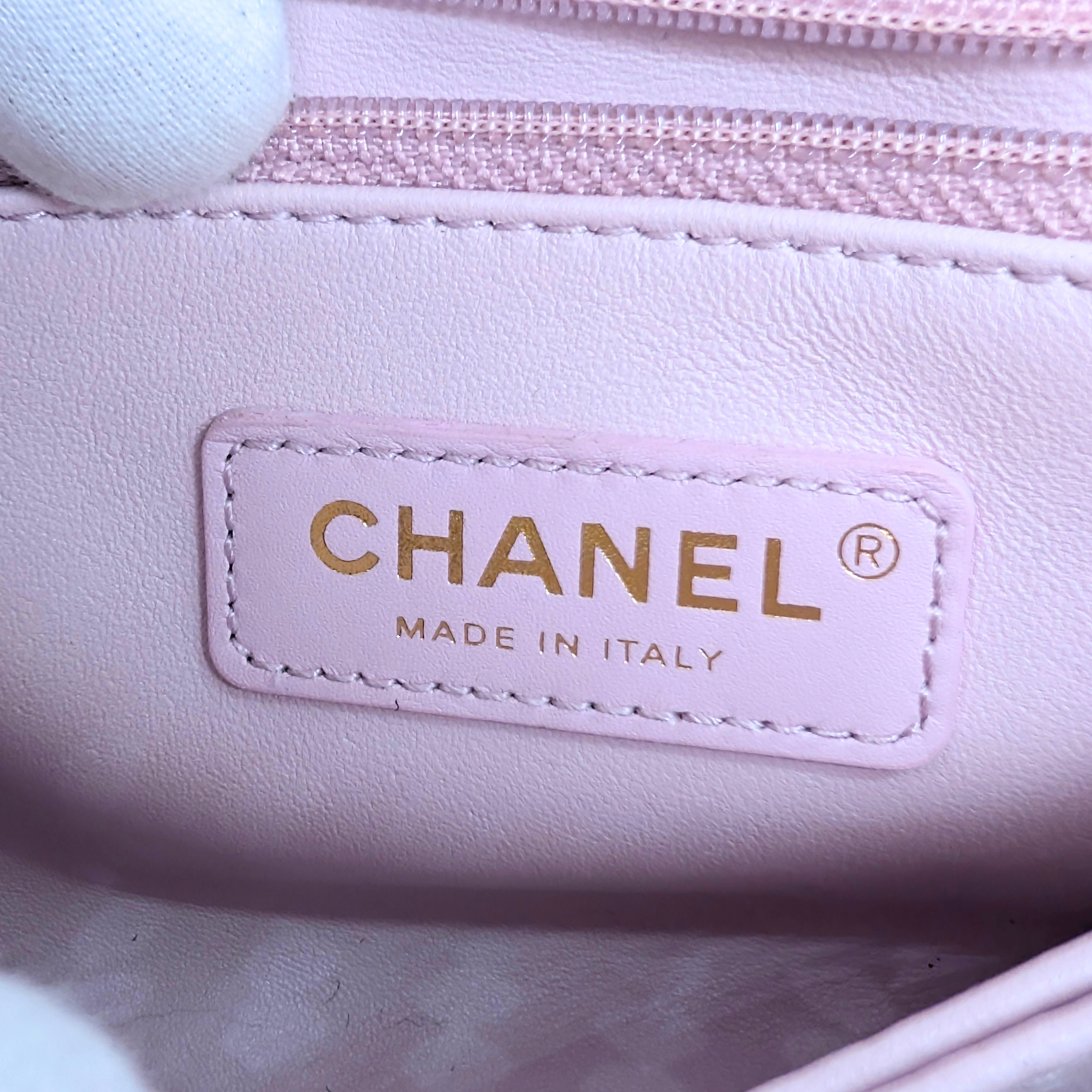 Chanel Coco Handle Small Caviar Iridescent Purple Bag