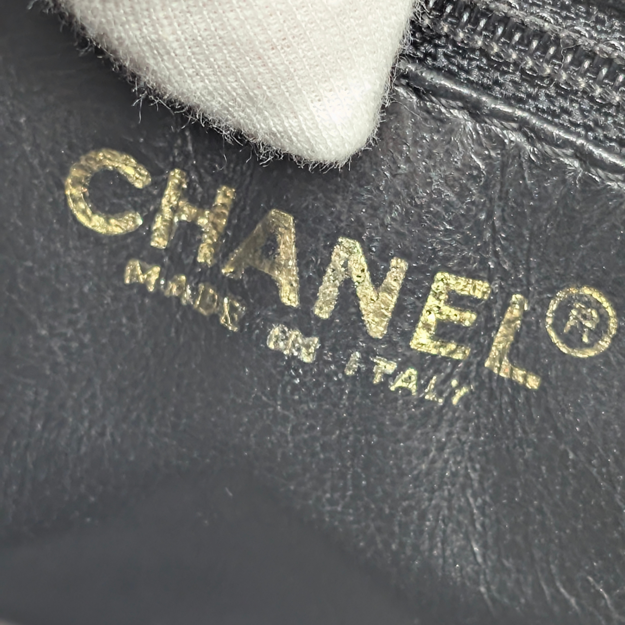 Chanel Chocolate Bar Grand Shopping Tote Black