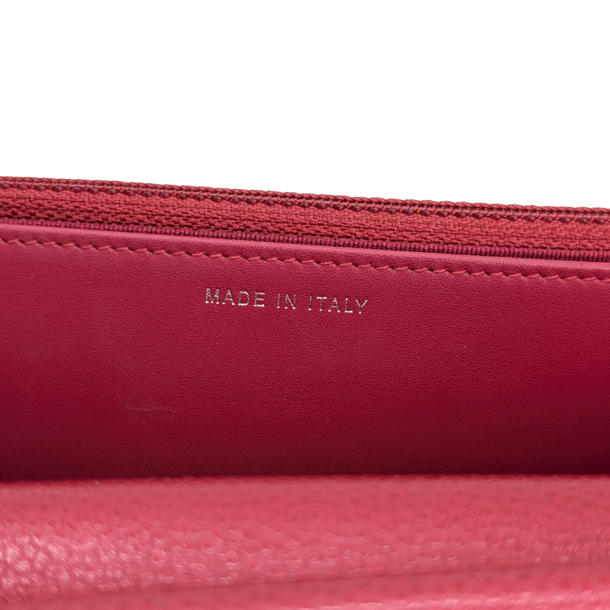 Chanel Caviar Wallet On Chain Red