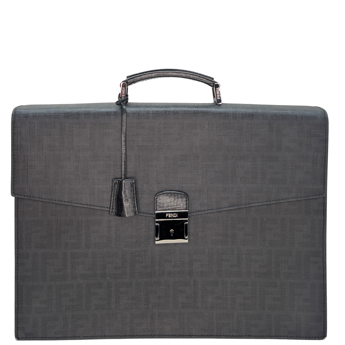 Fendi Zucca Monogram Briefcase Black