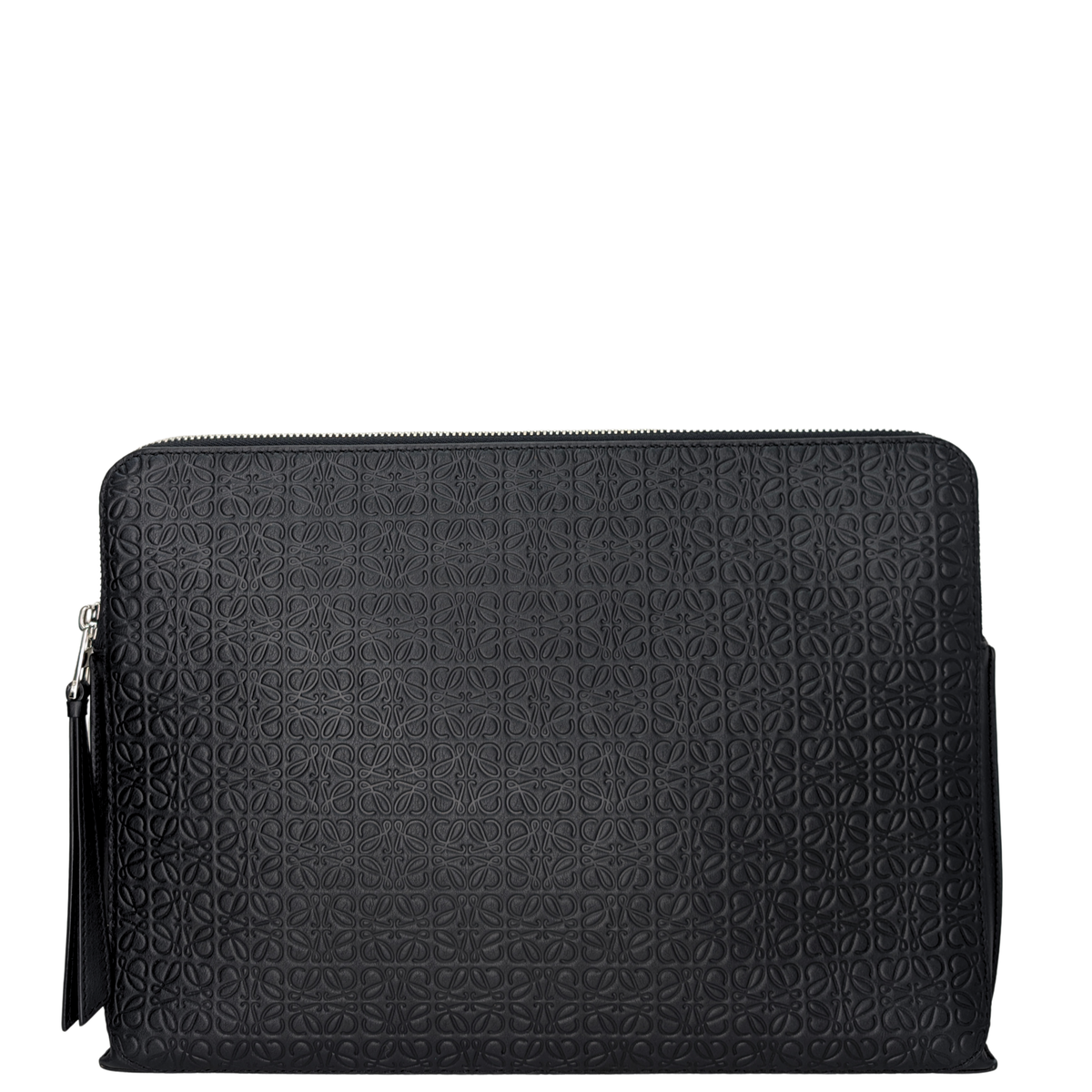 Loewe Anagram Embossed Document Laptop Pouch Black