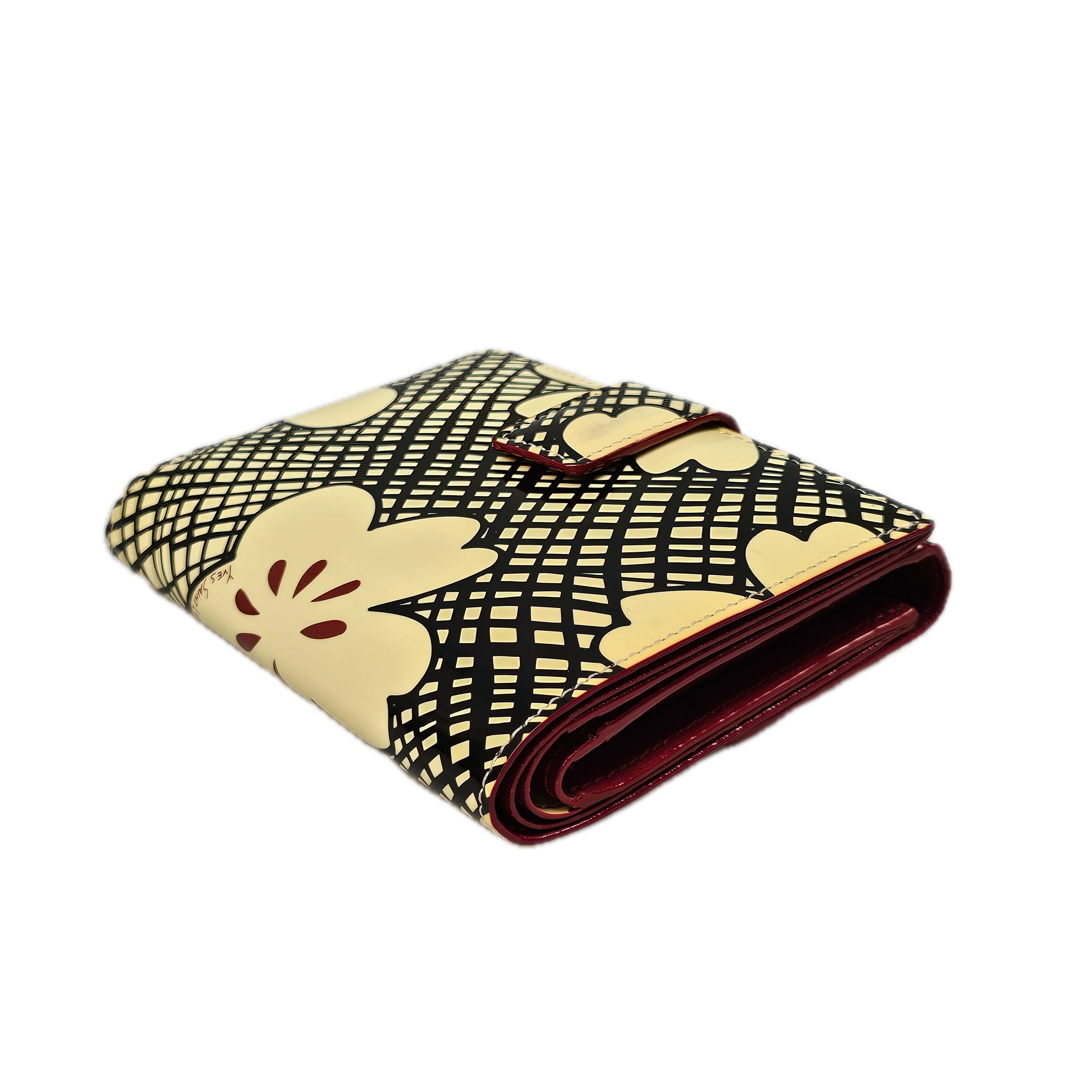 Saint Laurent Abstract Canvas Wallet - Lost Designer