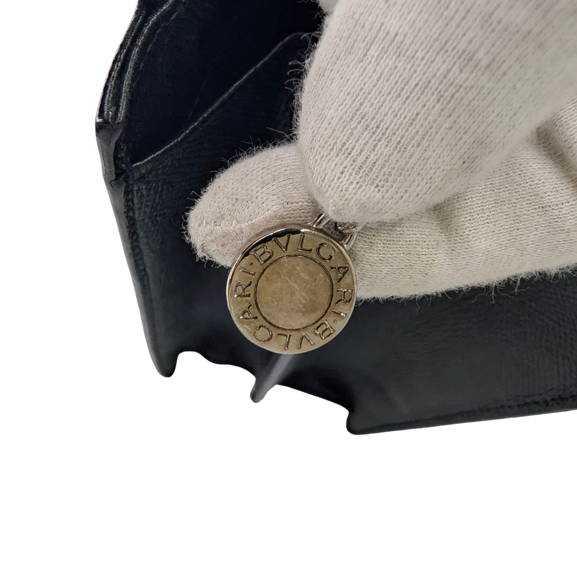 حقيبة كتف جلدية سوداء من بلغاري