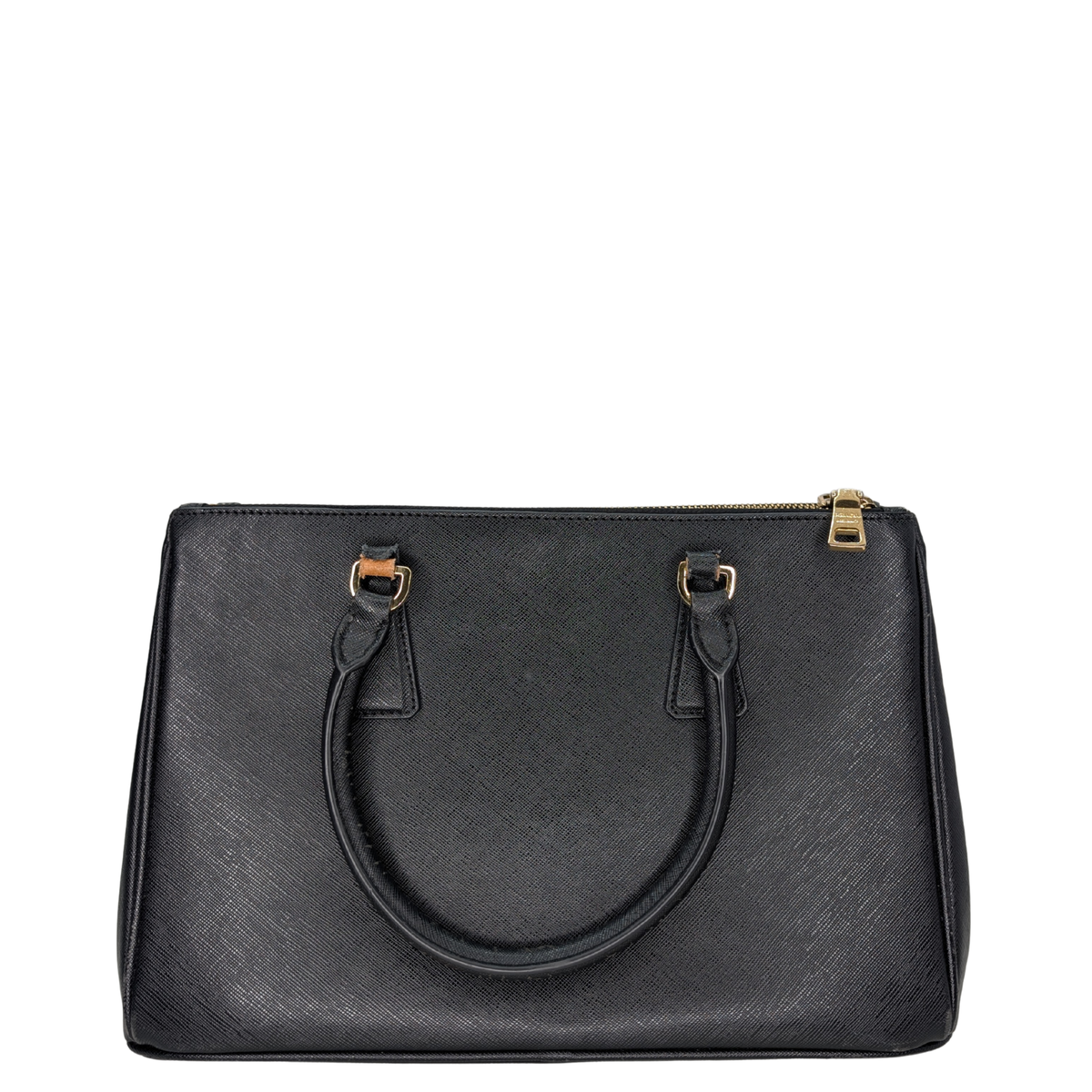 Prada Saffiano Galleria Double Zip Black