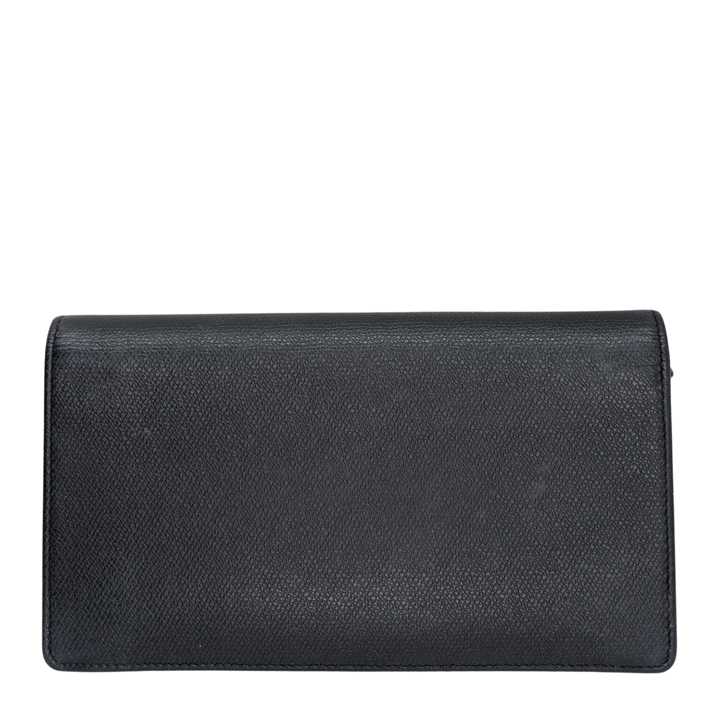 Chanel Leather Long Continental Wallet Black