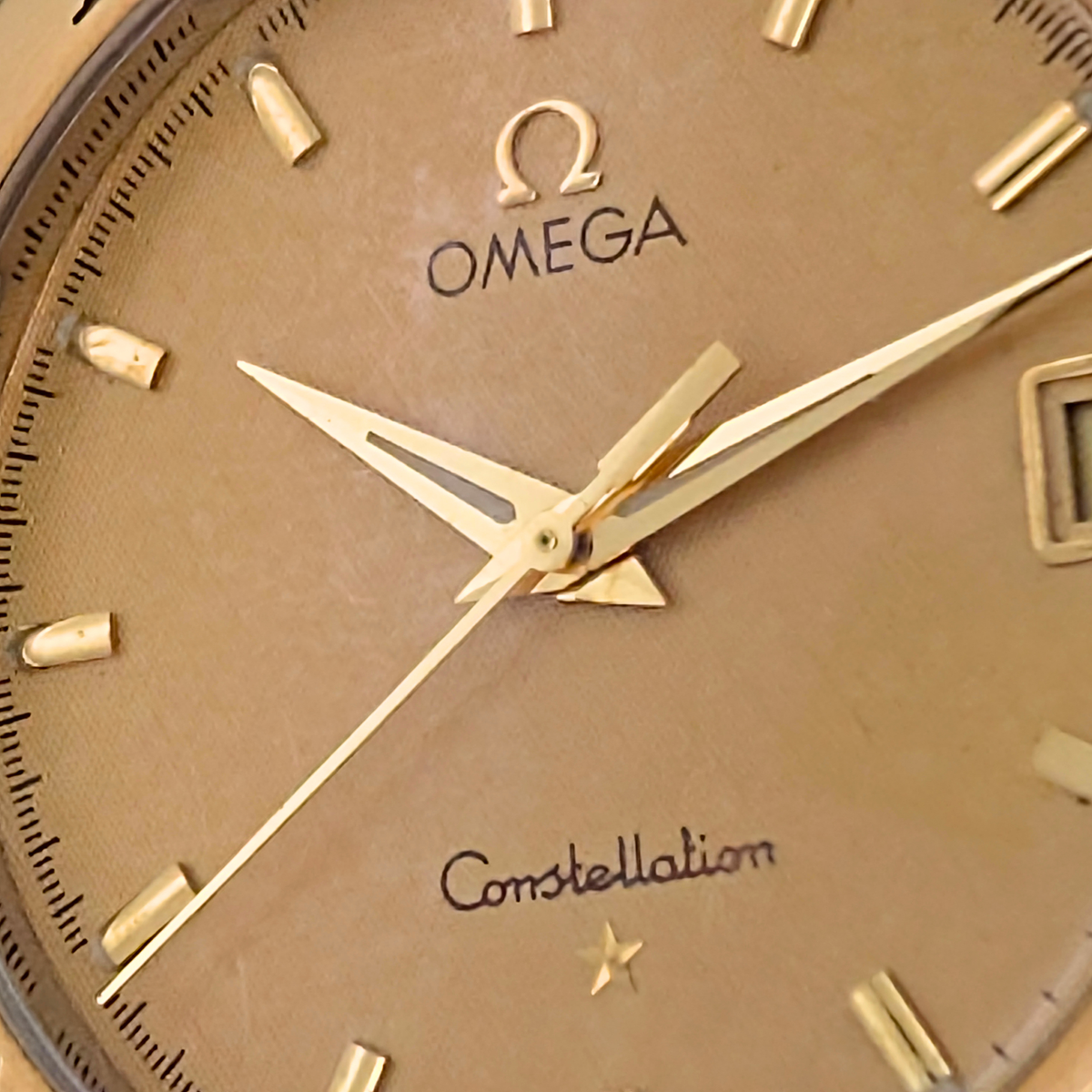 Omega Constellation Quartz 18k Solid Gold Bezel 396.1201