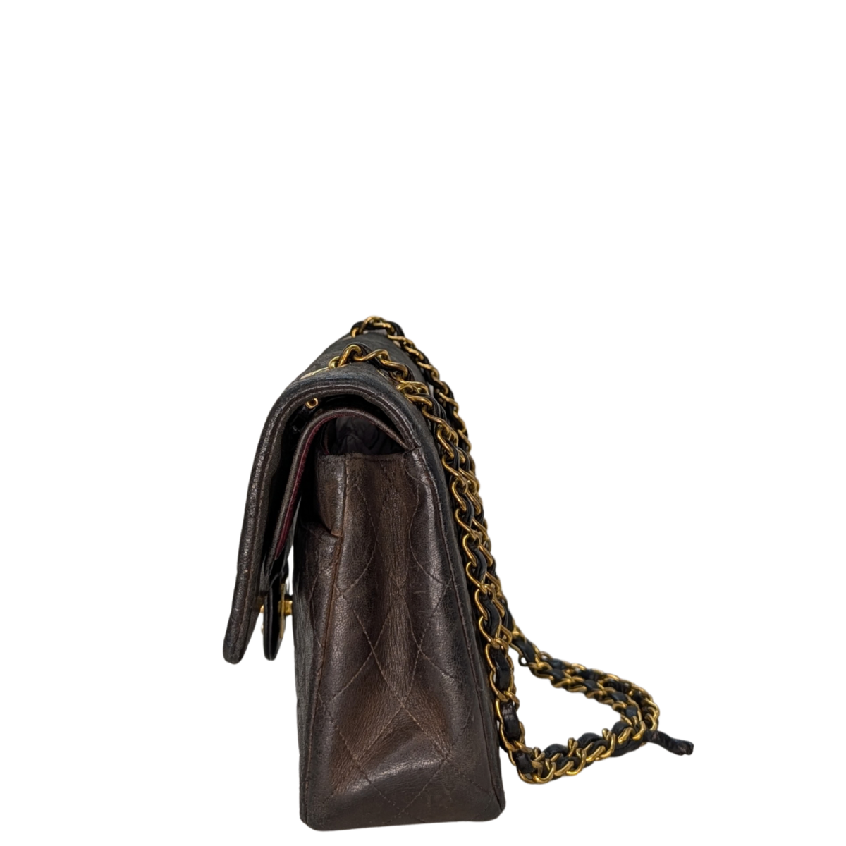 Chanel Vintage Classic Double Flap Medium Lambskin Black