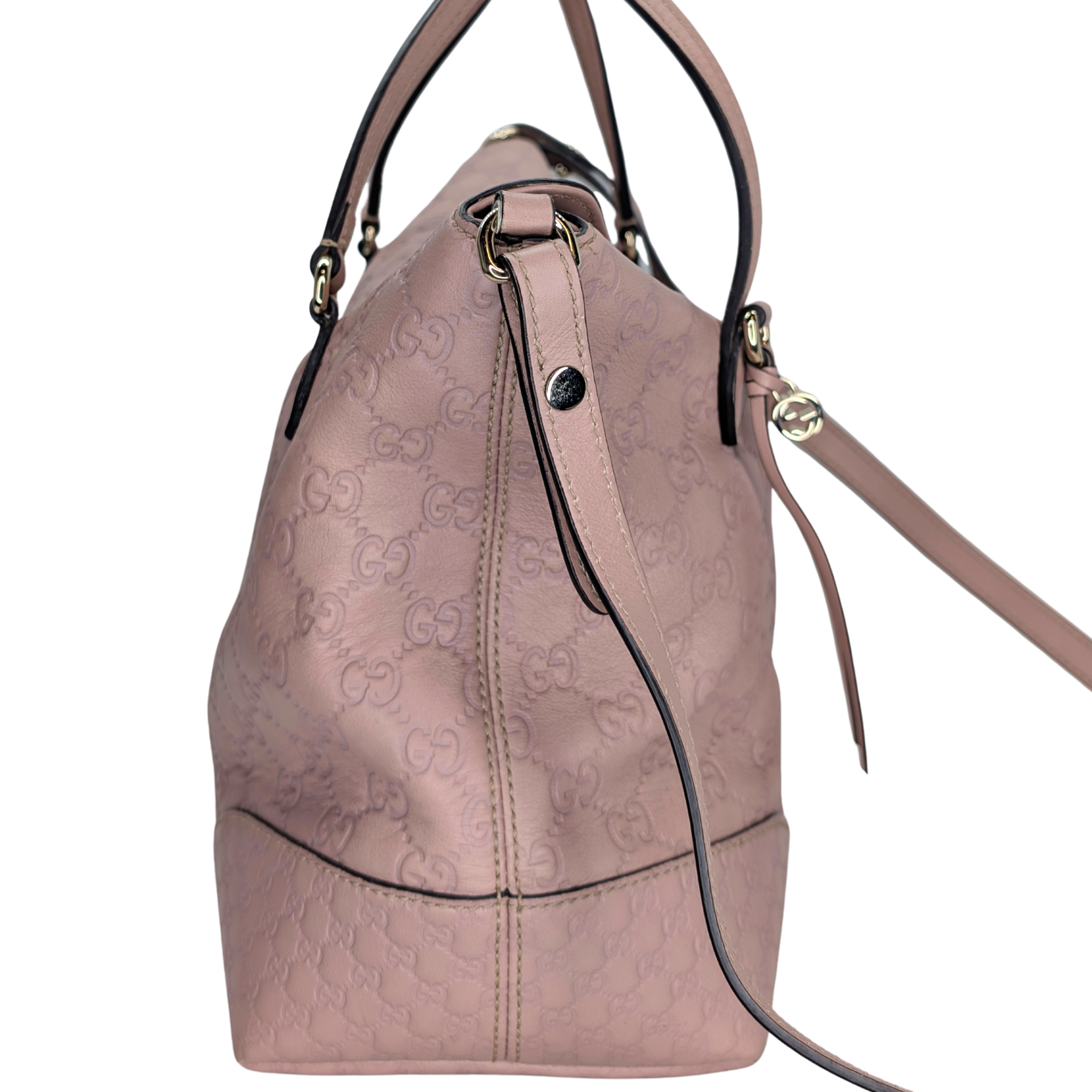 Gucci Bree convertible top handle باللون الوردي