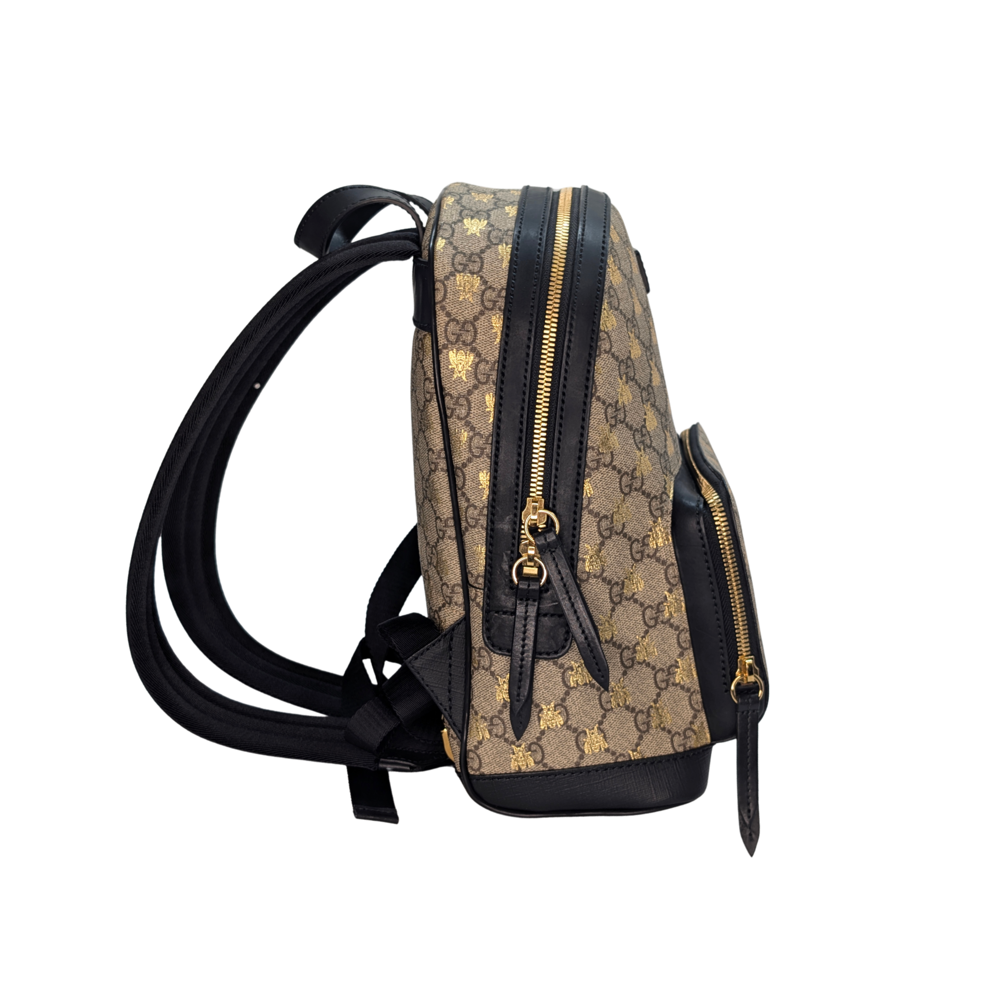 Gucci GG Supreme Bees Backpack Beige