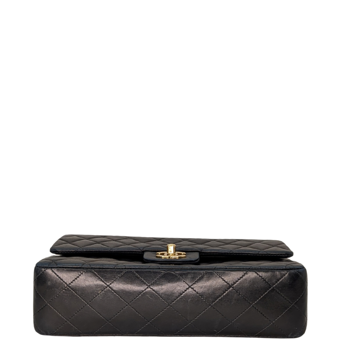Chanel Vintage Classic Double Flap Medium Lambskin Black