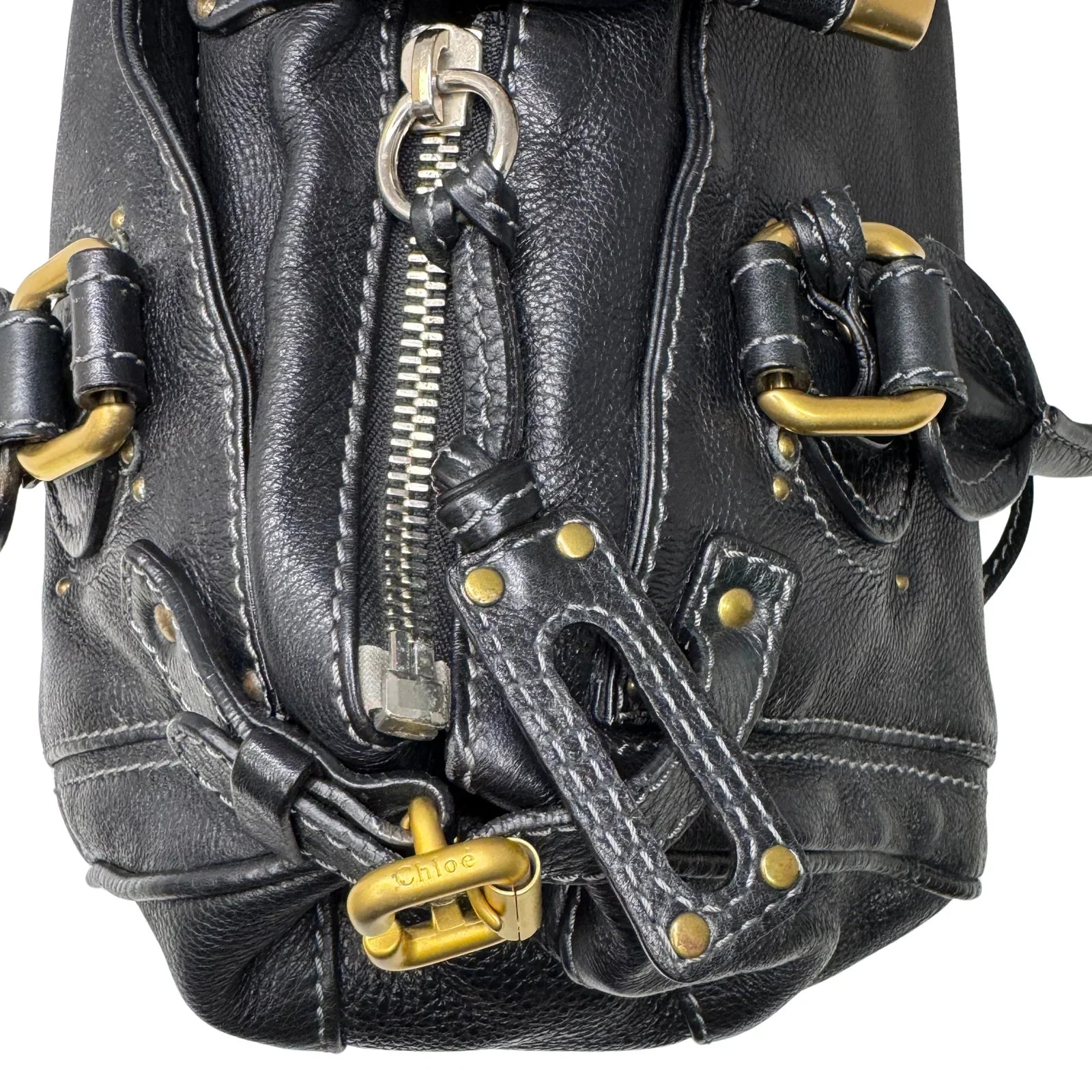 Chloe Paddington Leather Bag Black - Lost Designer
