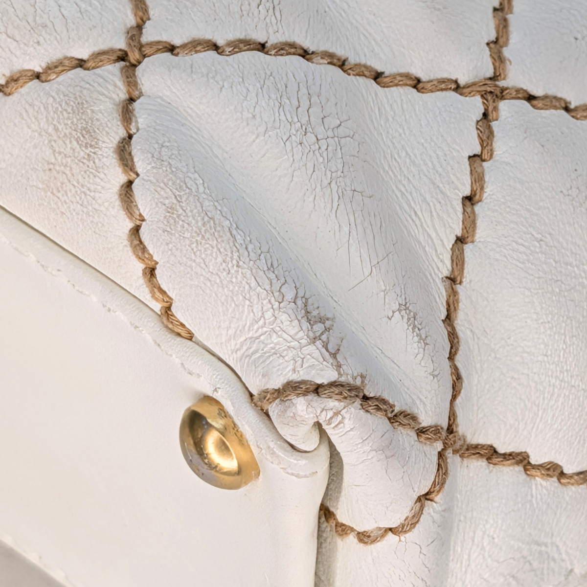 Chanel Wild Stitch Tote Bag White