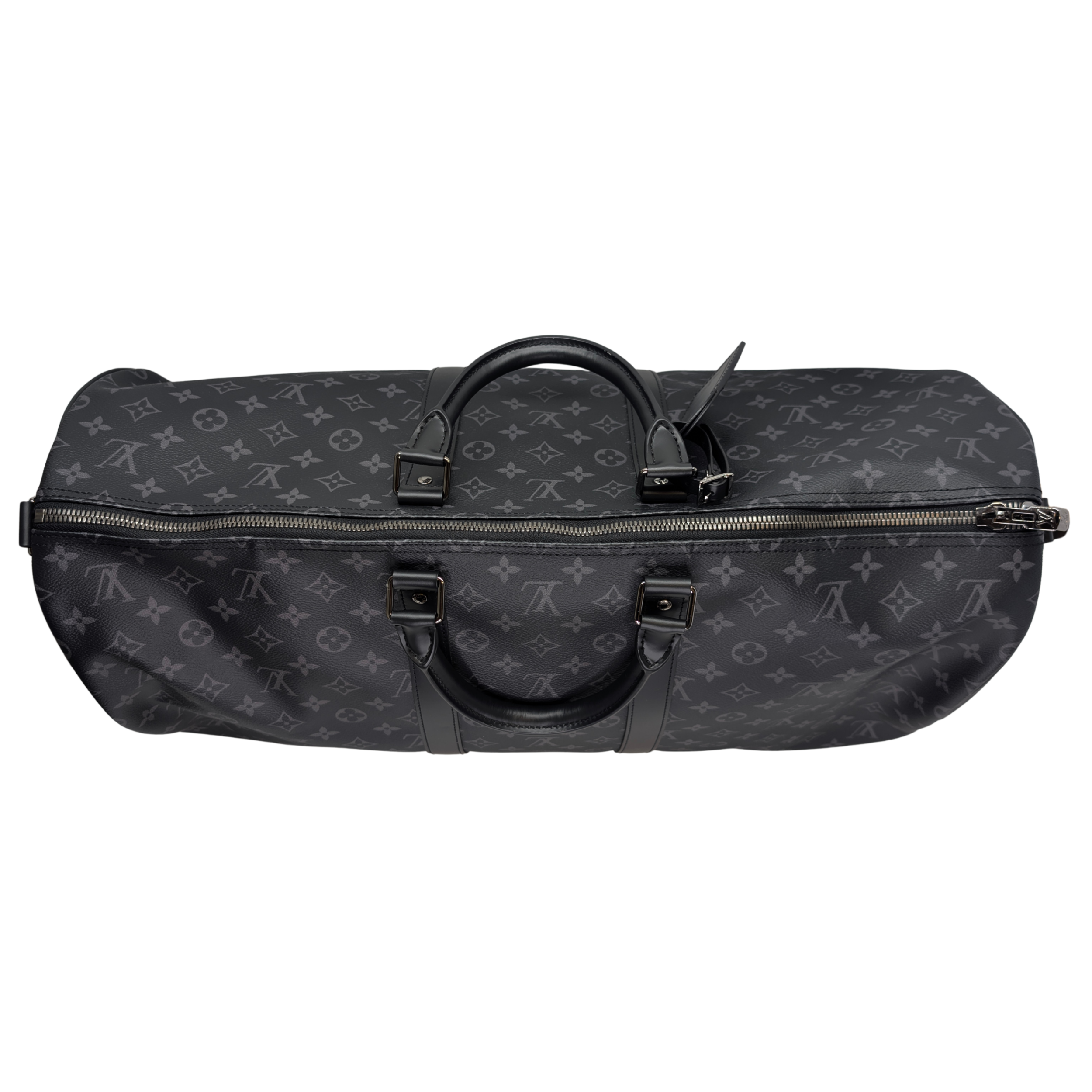 Louis Vuitton Keepall Bandoulière 55 Monogram Eclipse فحمي أسود